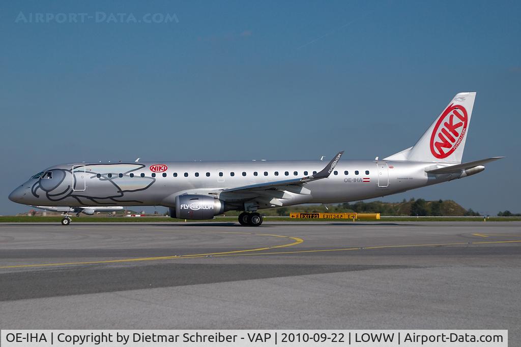 OE-IHA, 2009 Embraer 190LR (ERJ-190-100LR) C/N 19000285, Niki Embraer 190