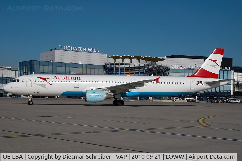 OE-LBA, 1995 Airbus A321-111 C/N 552, Austrian Airlines Airbus 321