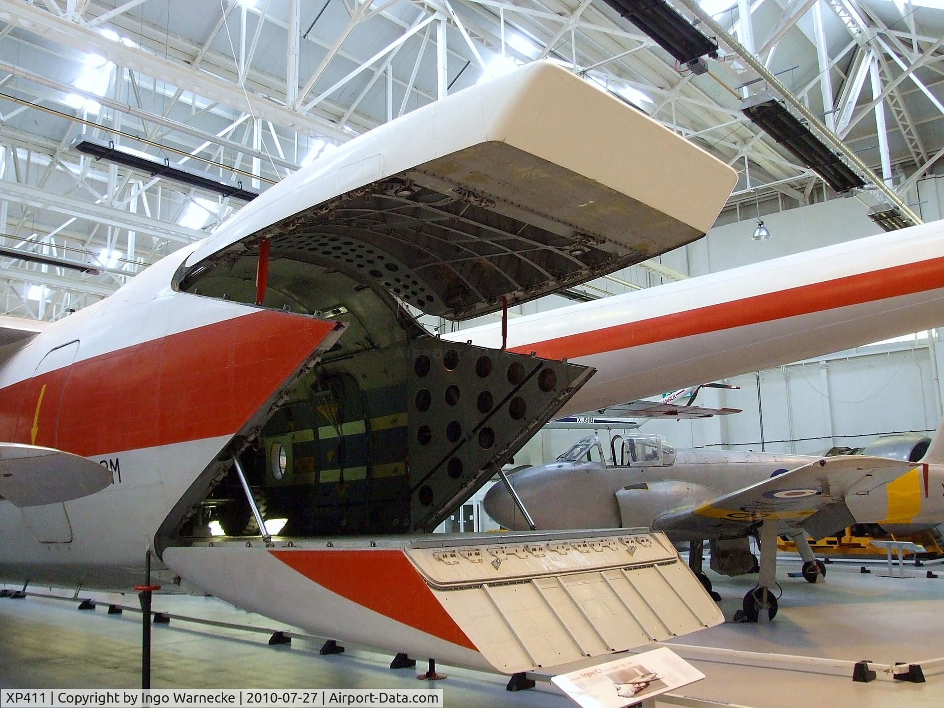 XP411, 1962 Armstrong Whitworth AW-660 Argosy C.1 C/N 6766, Armstrong Whitworth AW.660 Argosy T1 at the RAF Museum, Cosford