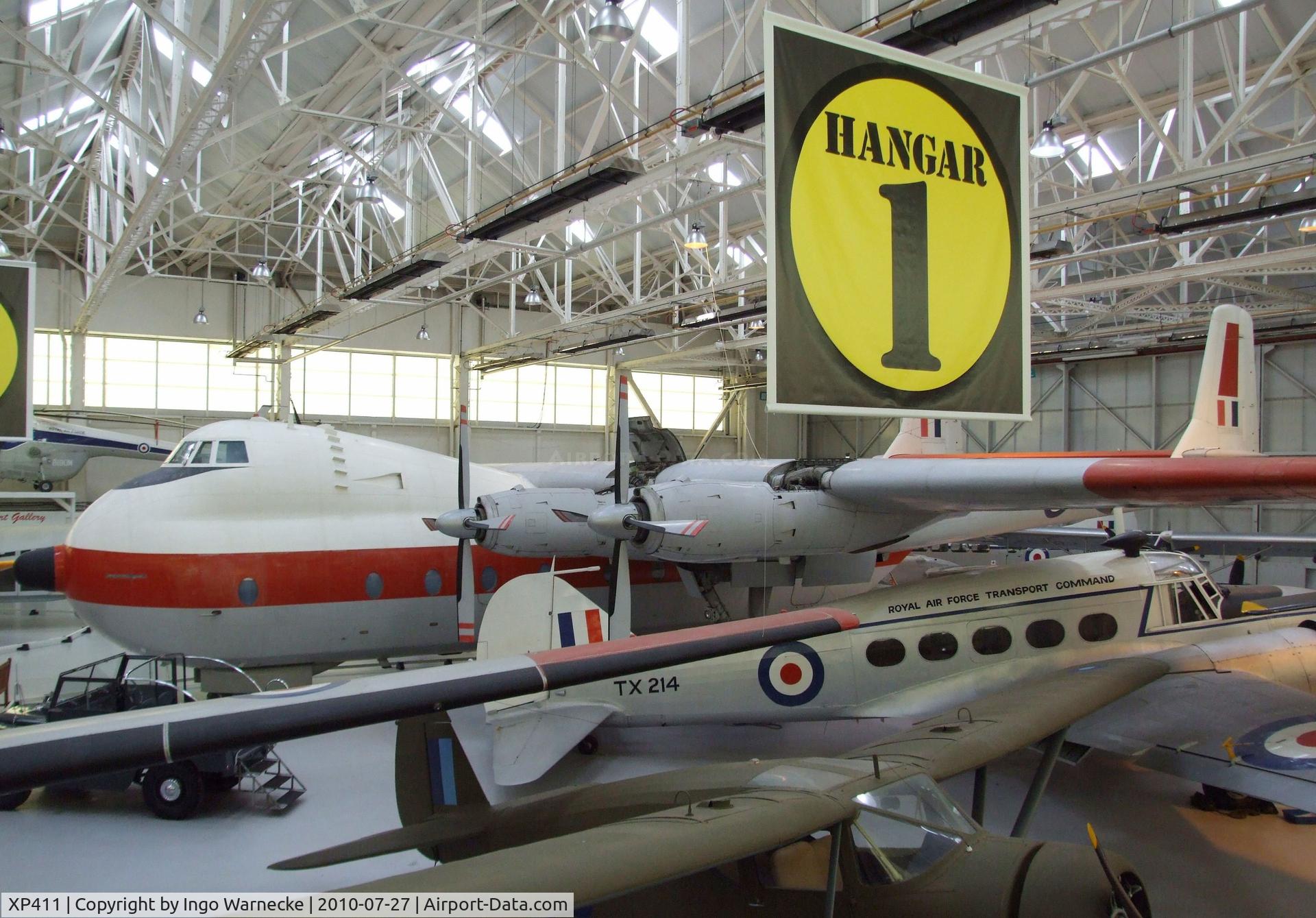 XP411, 1962 Armstrong Whitworth AW-660 Argosy C.1 C/N 6766, Armstrong Whitworth AW.660 Argosy T1 at the RAF Museum, Cosford