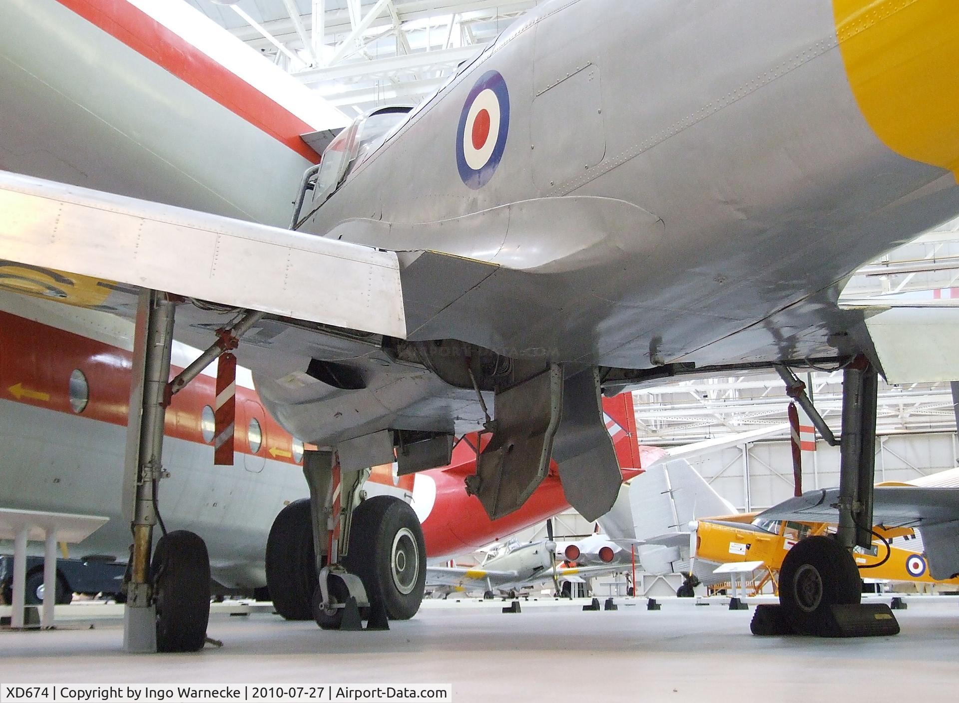 XD674, 1955 Hunting Percival P-84 Jet Provost T.1 C/N PAC/84/001, Hunting Percival P.84 Jet Provost T1 first Prototype at the RAF Museum, Cosford