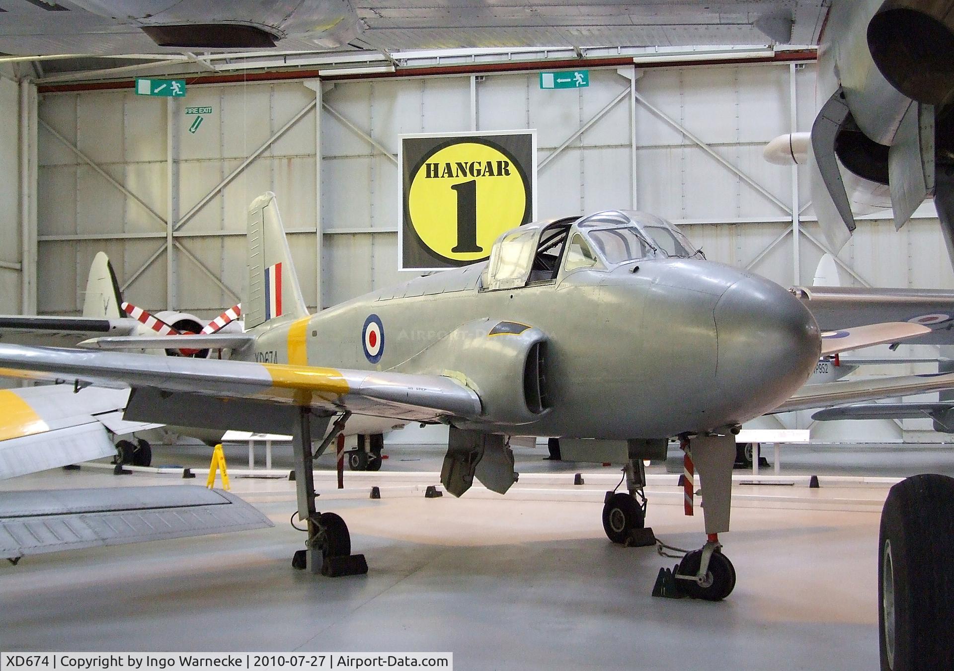 XD674, 1955 Hunting Percival P-84 Jet Provost T.1 C/N PAC/84/001, Hunting Percival P.84 Jet Provost T1 first prototype at the RAF Museum, Cosford