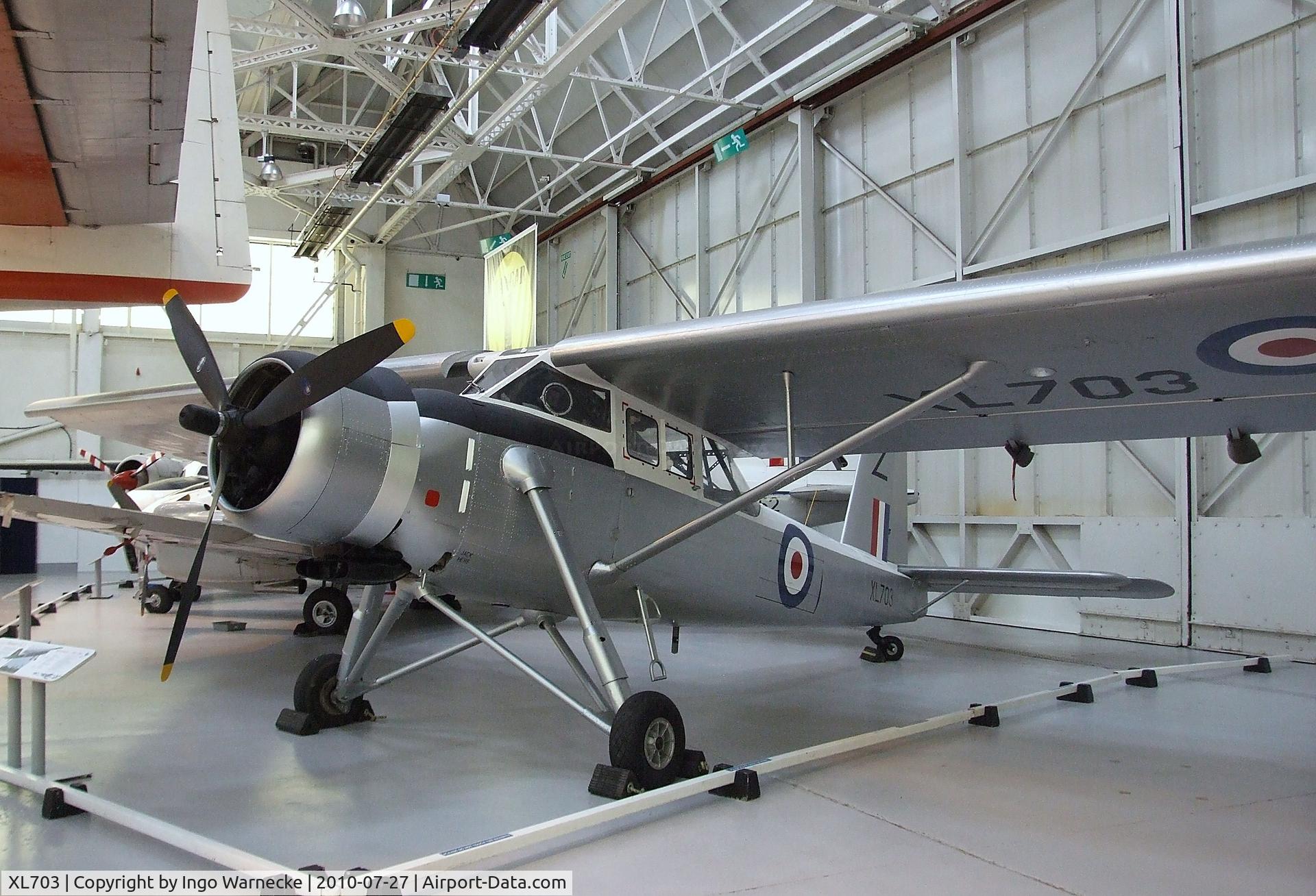 XL703, Scottish Aviation Pioneer CC.1 C/N 143, Scottish Aviation Pioneer CC1 at the RAF Museum, Cosford