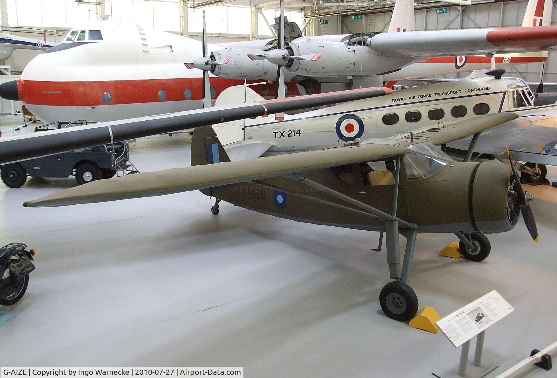 G-AIZE, Fairchild UC-61A Argus II (24W-41A) C/N 565, Fairchild 24W-41A at the RAF Museum, Cosford