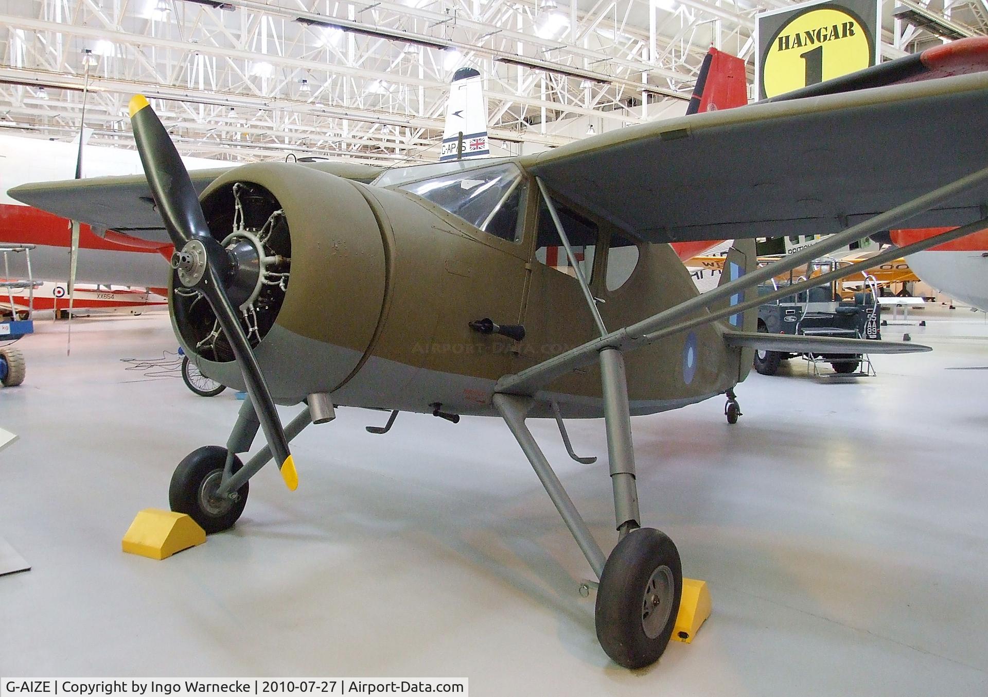 G-AIZE, Fairchild UC-61A Argus II (24W-41A) C/N 565, Fairchild 24W-41A at the RAF Museum, Cosford