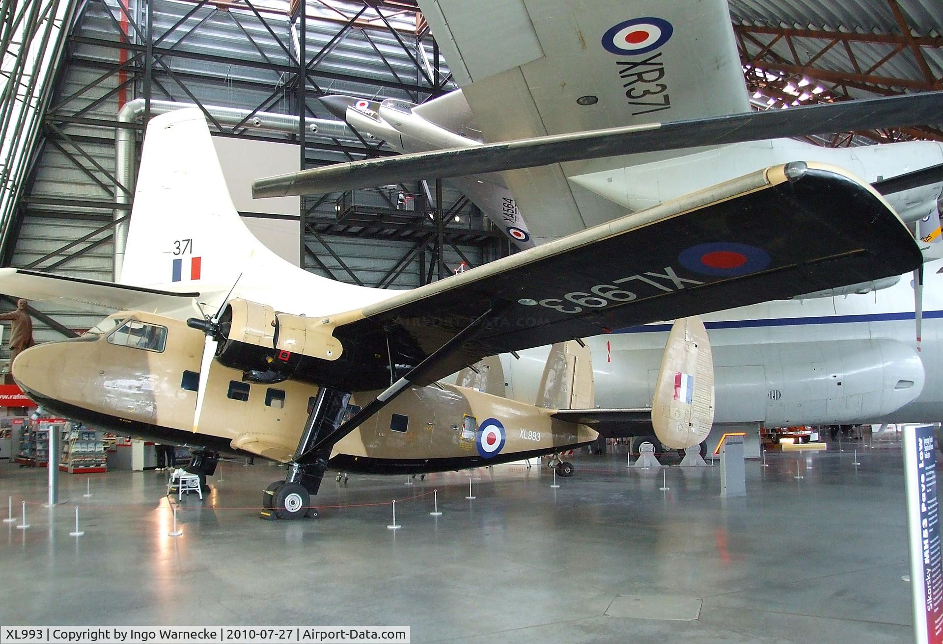 XL993, 1958 Scottish Aviation Twin Pioneer CC.1 C/N 528, Scottish Aviation Twin Pioneer CC1 at the RAF Museum, Cosford