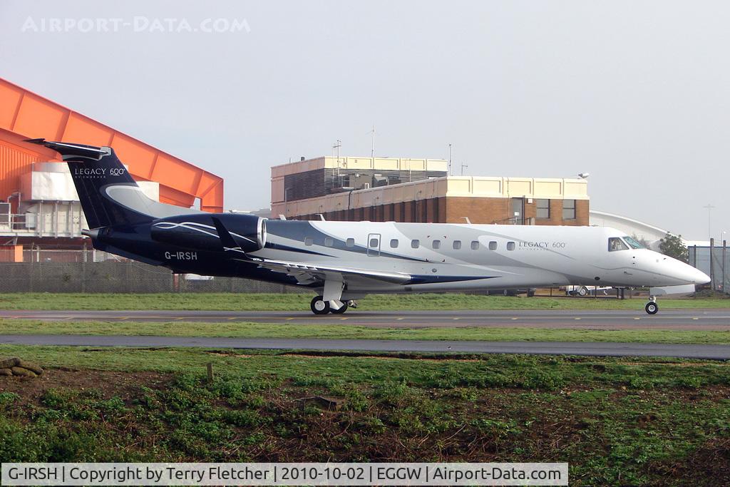 G-IRSH, 2008 Embraer EMB-135BJ Legacy C/N 14501048, 2008 Empresa Brasileira De Aeronautica Sa EMB-135BJ, c/n: 14501048 of London executive at Luton