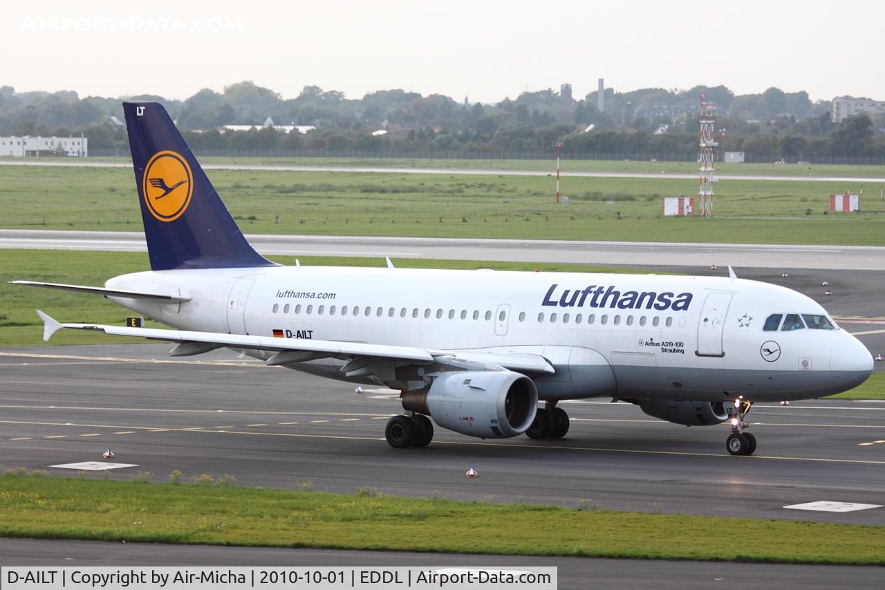 D-AILT, 1997 Airbus A319-114 C/N 738, Lufthansa, Airbus A319-114, CN: 738, Aircraft Name: Straubing