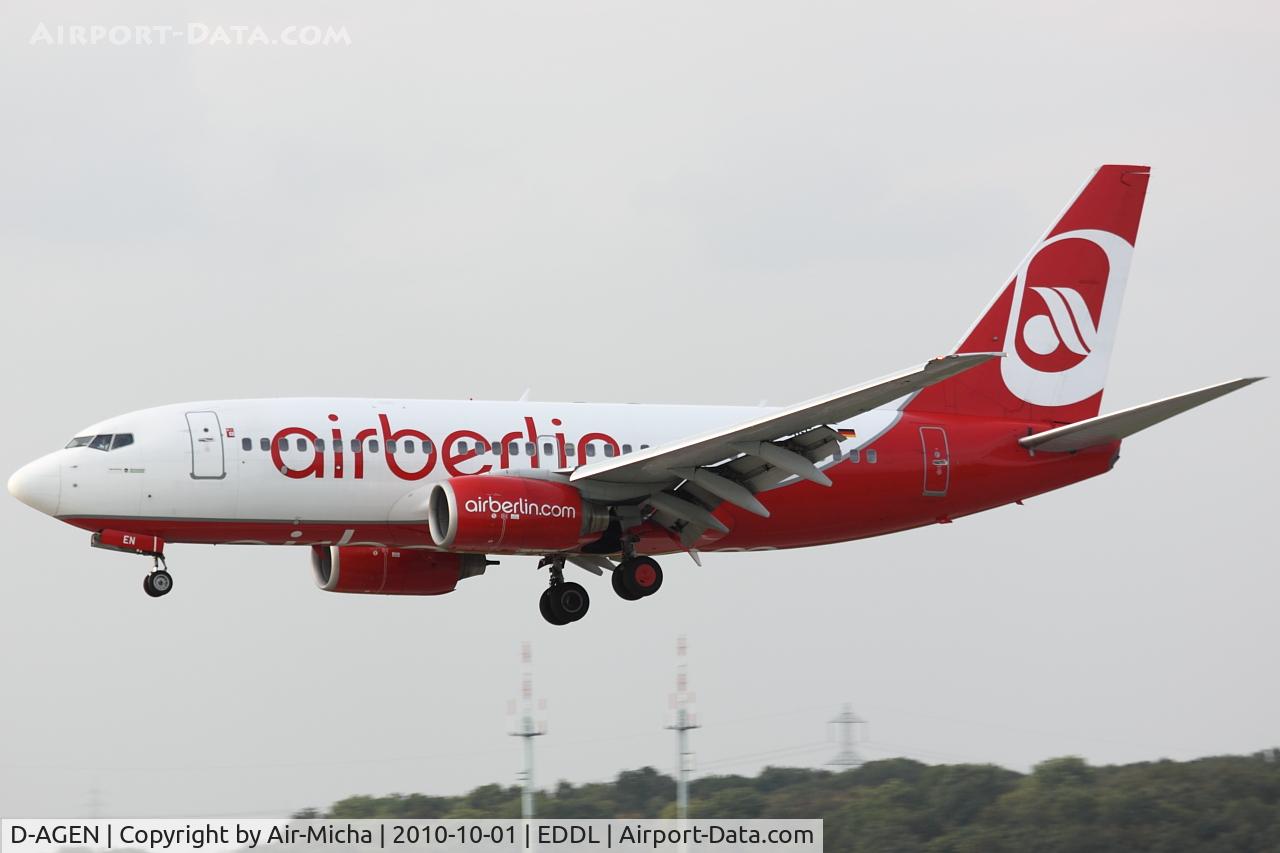 D-AGEN, 1998 Boeing 737-75B C/N 28100, Air Berlin, Boeing 737-75B, CN: 28100/16