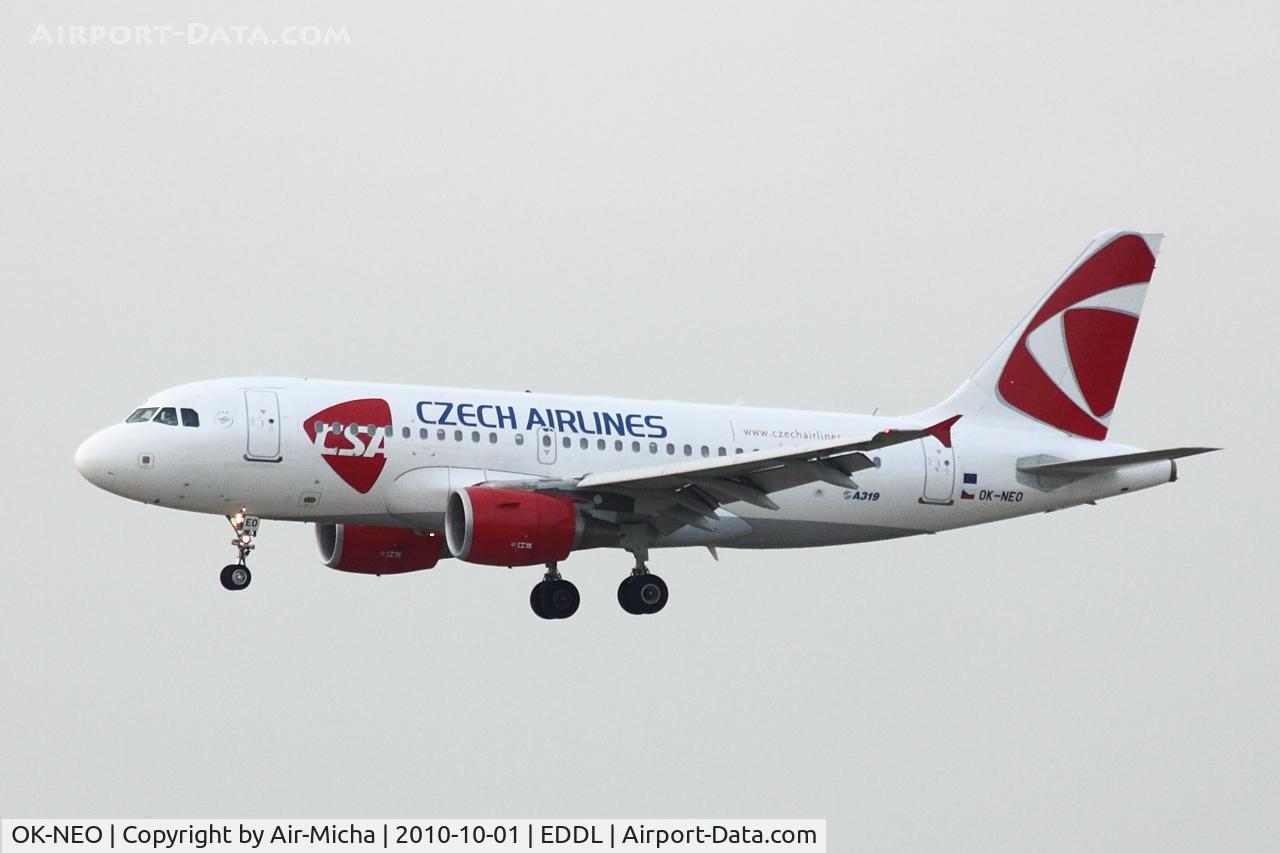 OK-NEO, 2008 Airbus A319-112 C/N 3452, CSA CZECH Airlines, Airbus A319-112, CN: 3452
