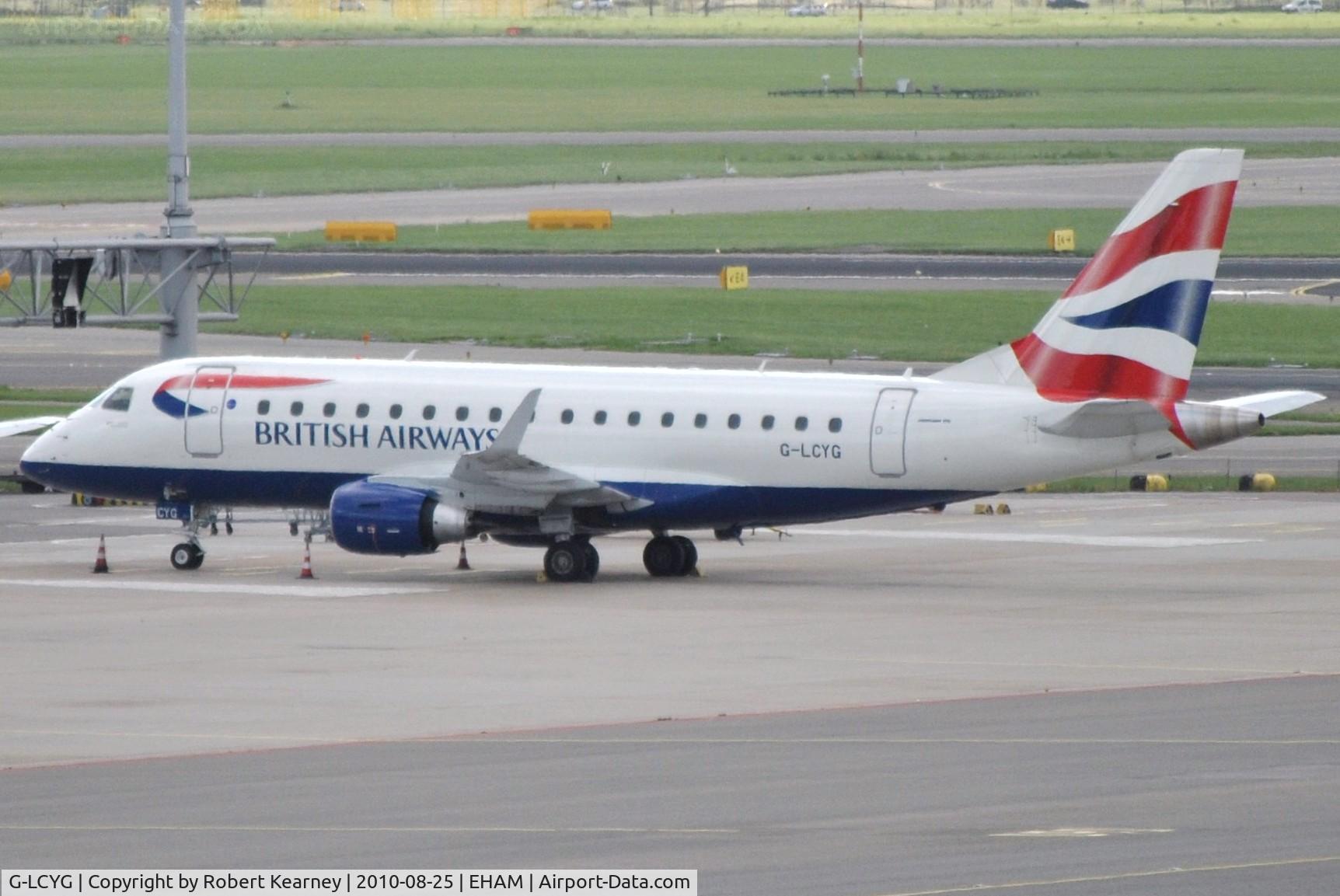 G-LCYG, 2009 Embraer 170STD (ERJ-170-100STD) C/N 17000300, BAW parked pn remote stand for the moment