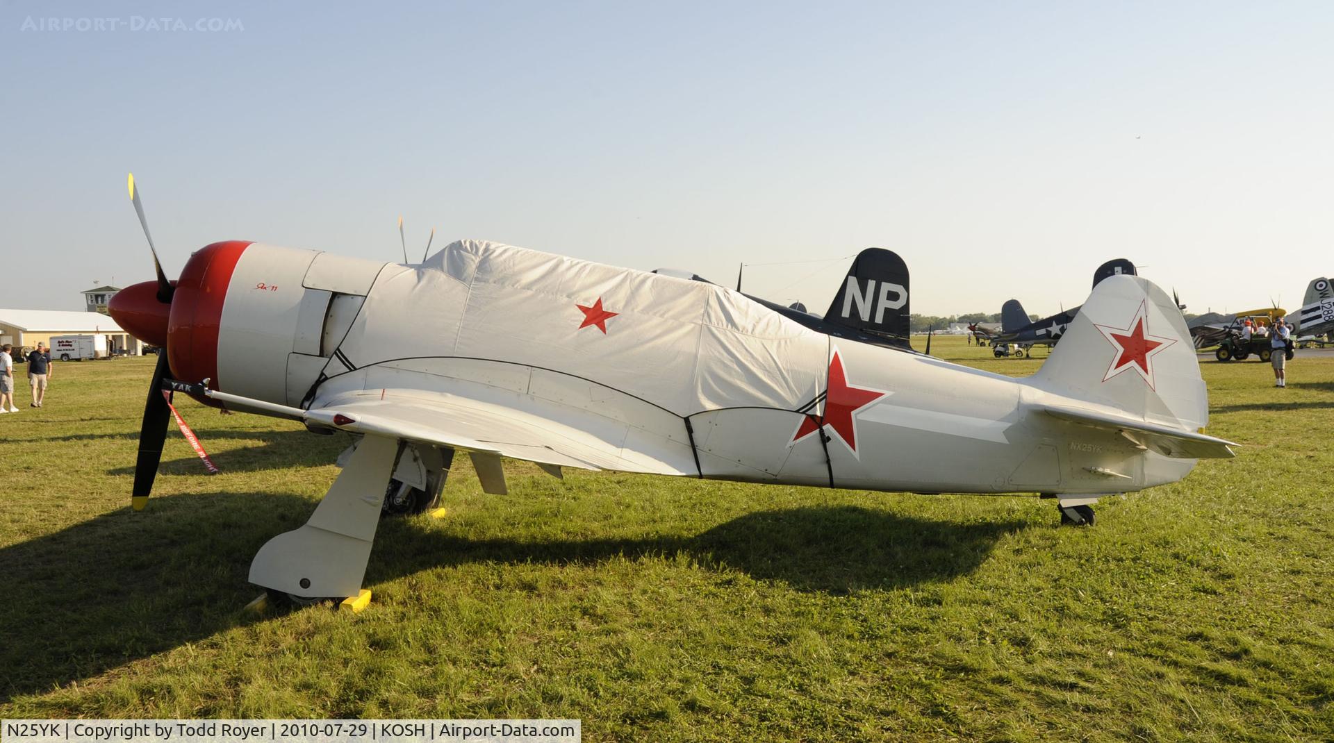 N25YK, 1955 Yakovlev Yak-11 C/N 25 III/25, EAA AIRVENUTRE 2010