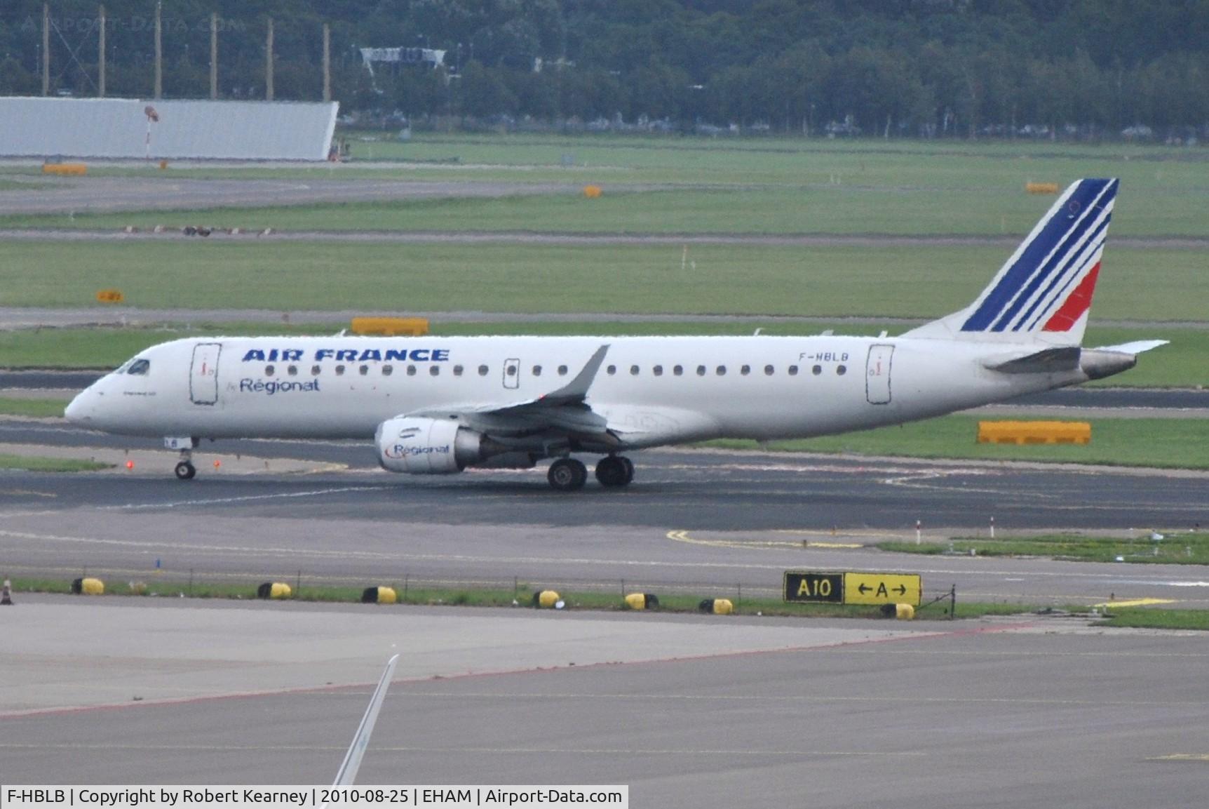 F-HBLB, 2007 Embraer 190LR (ERJ-190-100LR) C/N 19000060, Air France Regional taxiing for departure