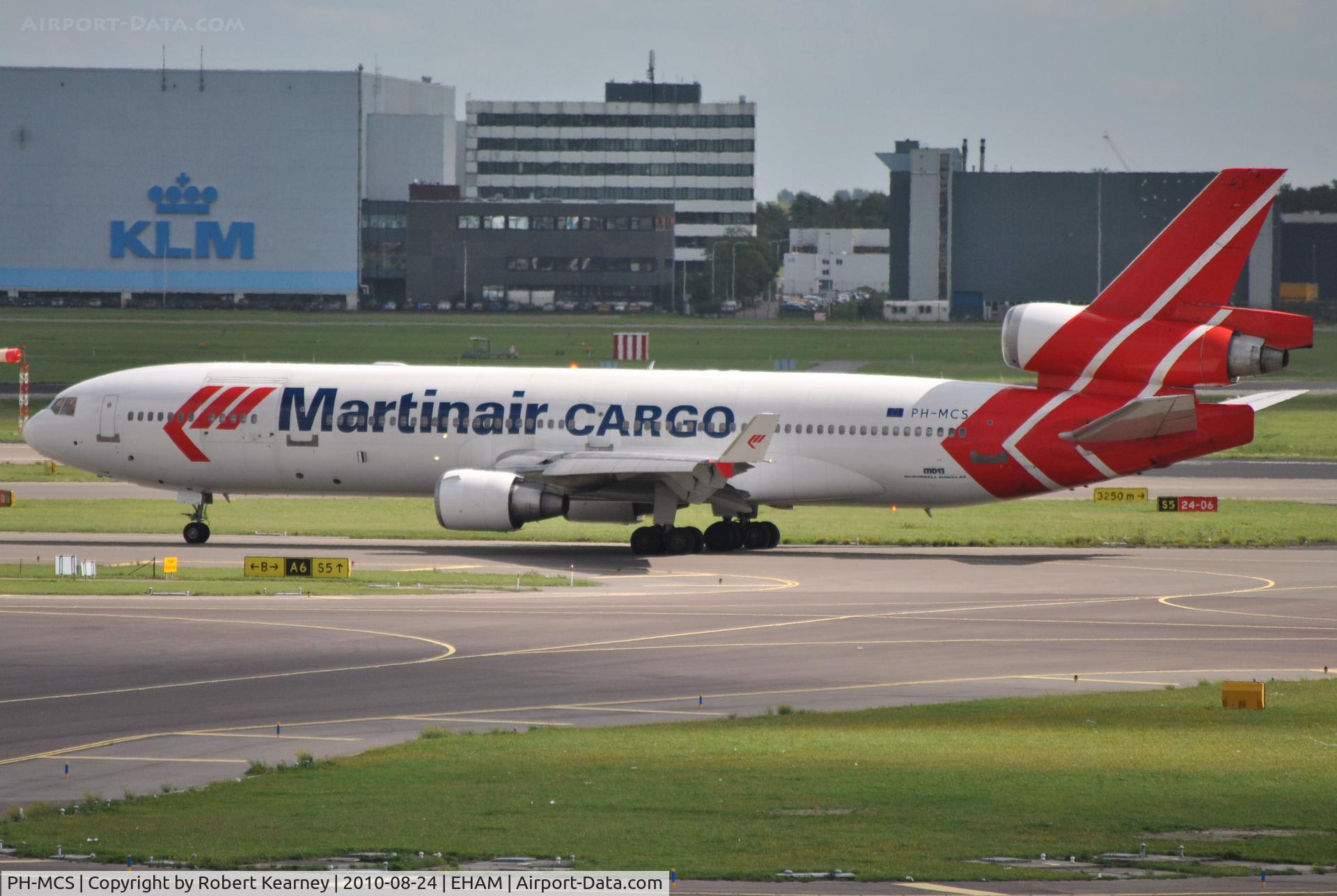 PH-MCS, 1995 McDonnell Douglas MD-11F C/N 48618, Final Martinair MD-11 heading for take-off