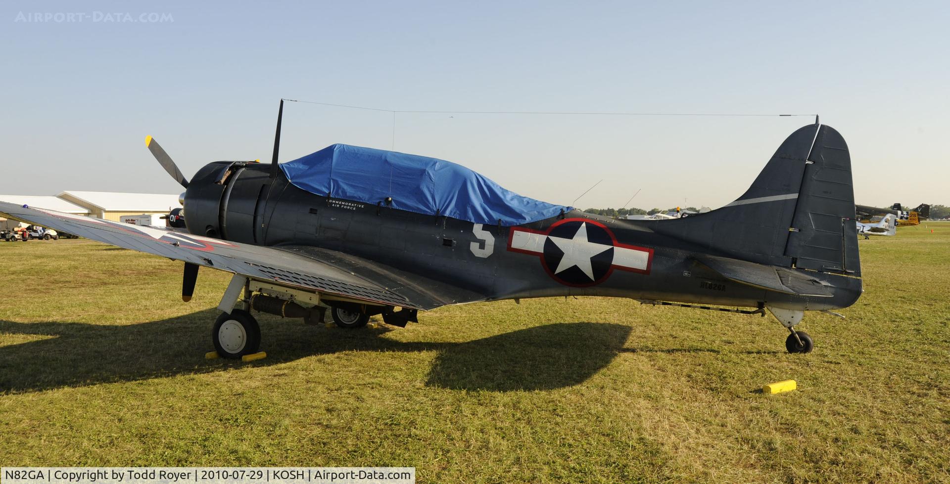 N82GA, Douglas SBD-5 Dauntless C/N 54532, EAA AIRVENTURE 2010