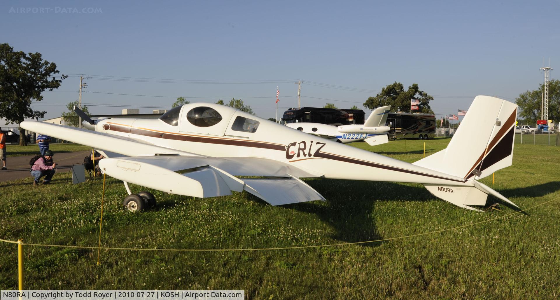 N80RA, 1984 Rutan Model 72 Grizzly C/N 001, EAA AIRVENTURE 2010