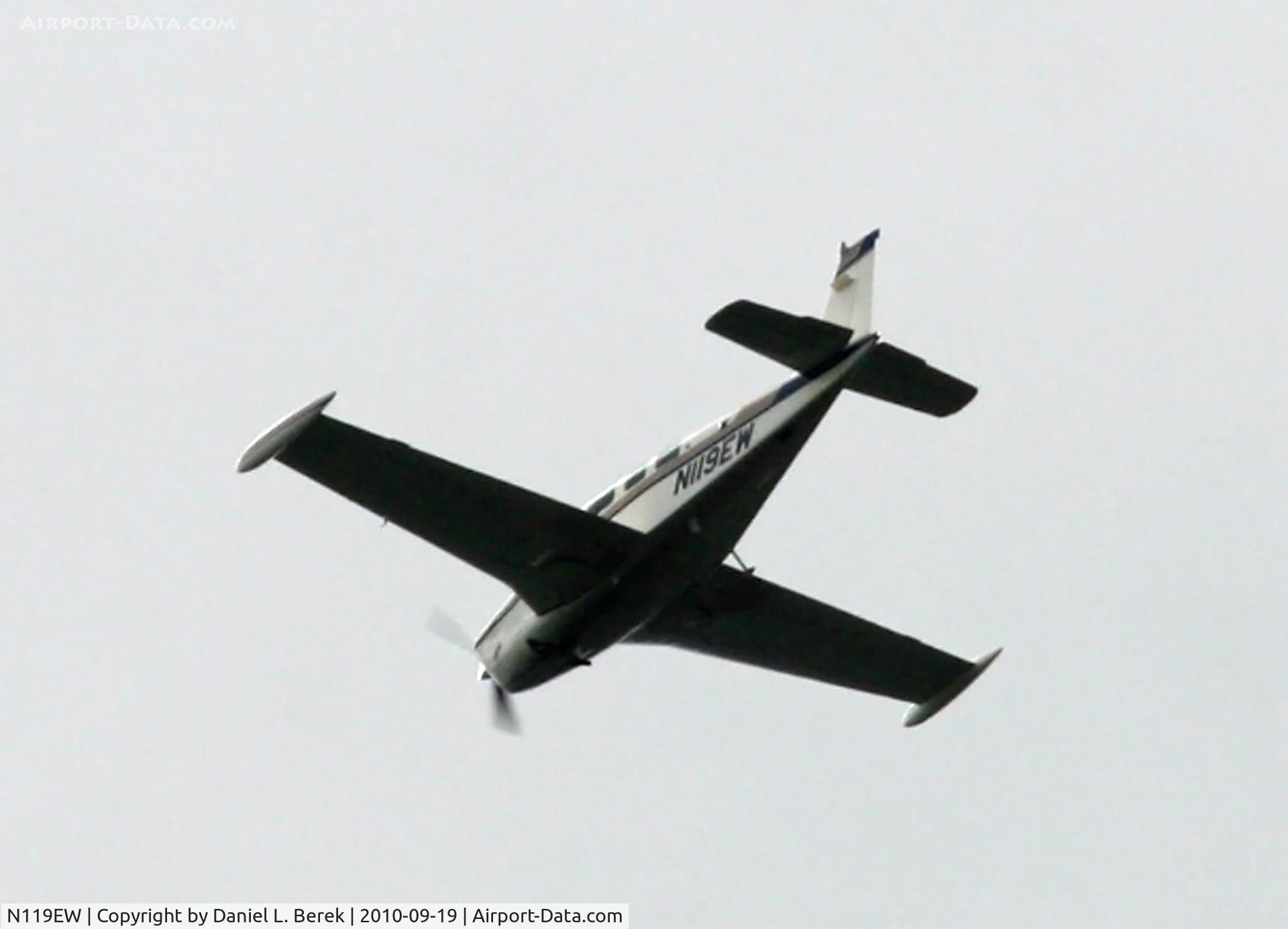 N119EW, 1981 Beech A36 Bonanza 36 C/N E-1863, Flying high over rural Morris County, NJ