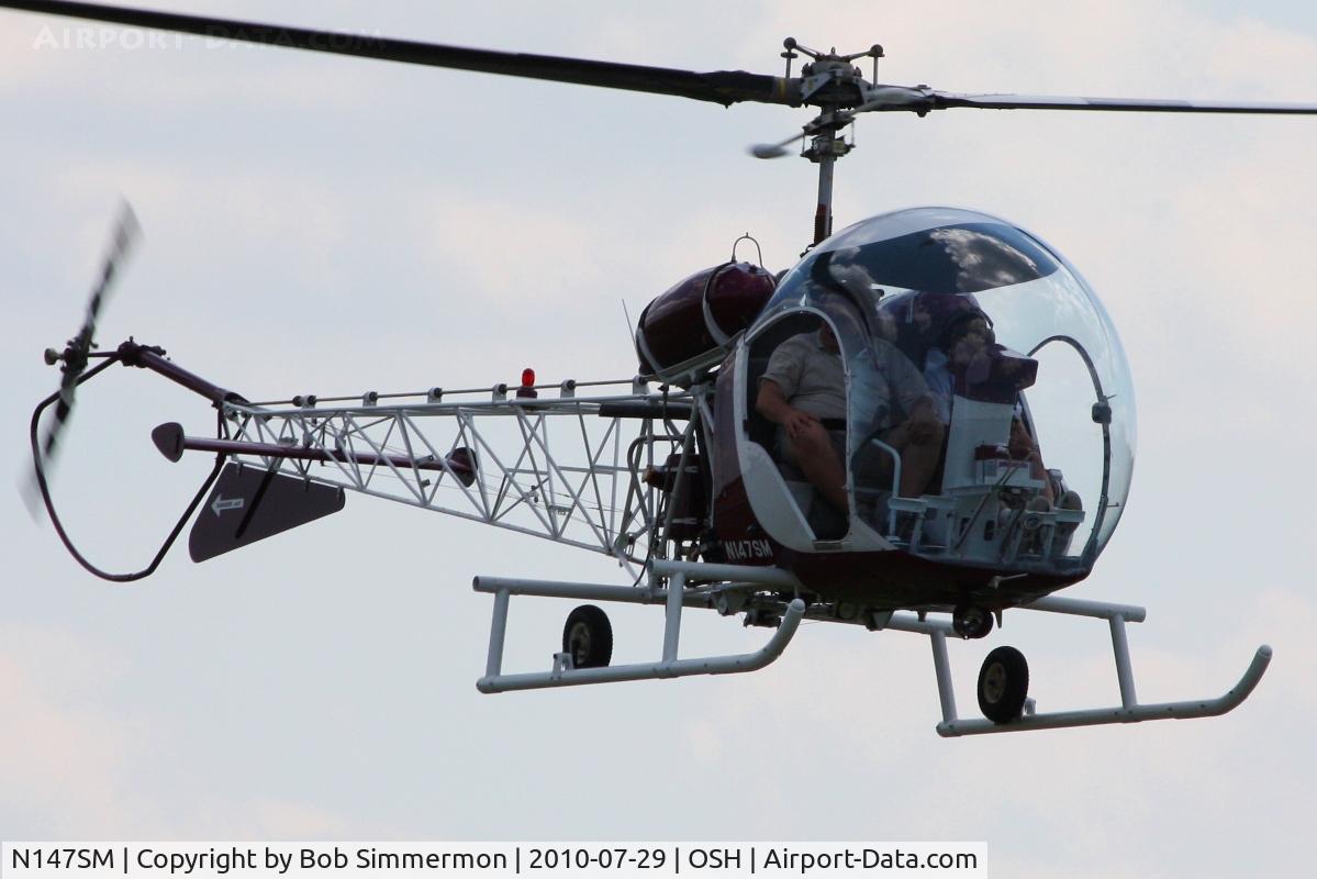 N147SM, 1956 Bell 47G-2 C/N 1461, Airventure 2010 - Oshkosh, Wisconsin