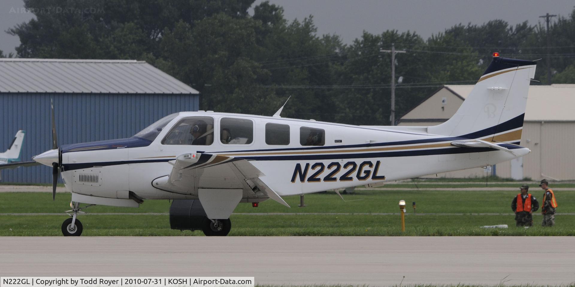 N222GL, 2007 Raytheon Aircraft Company G36 C/N E-3763, EAA AIRVENTURE 2010
