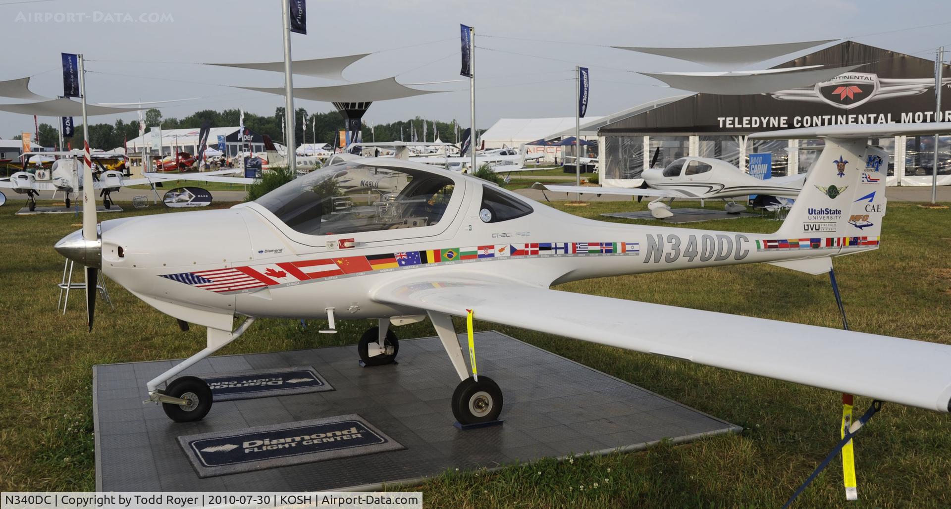N340DC, Diamond DA-20C-1 Eclipse C/N C0540, EAA AIRVENTURE 2010