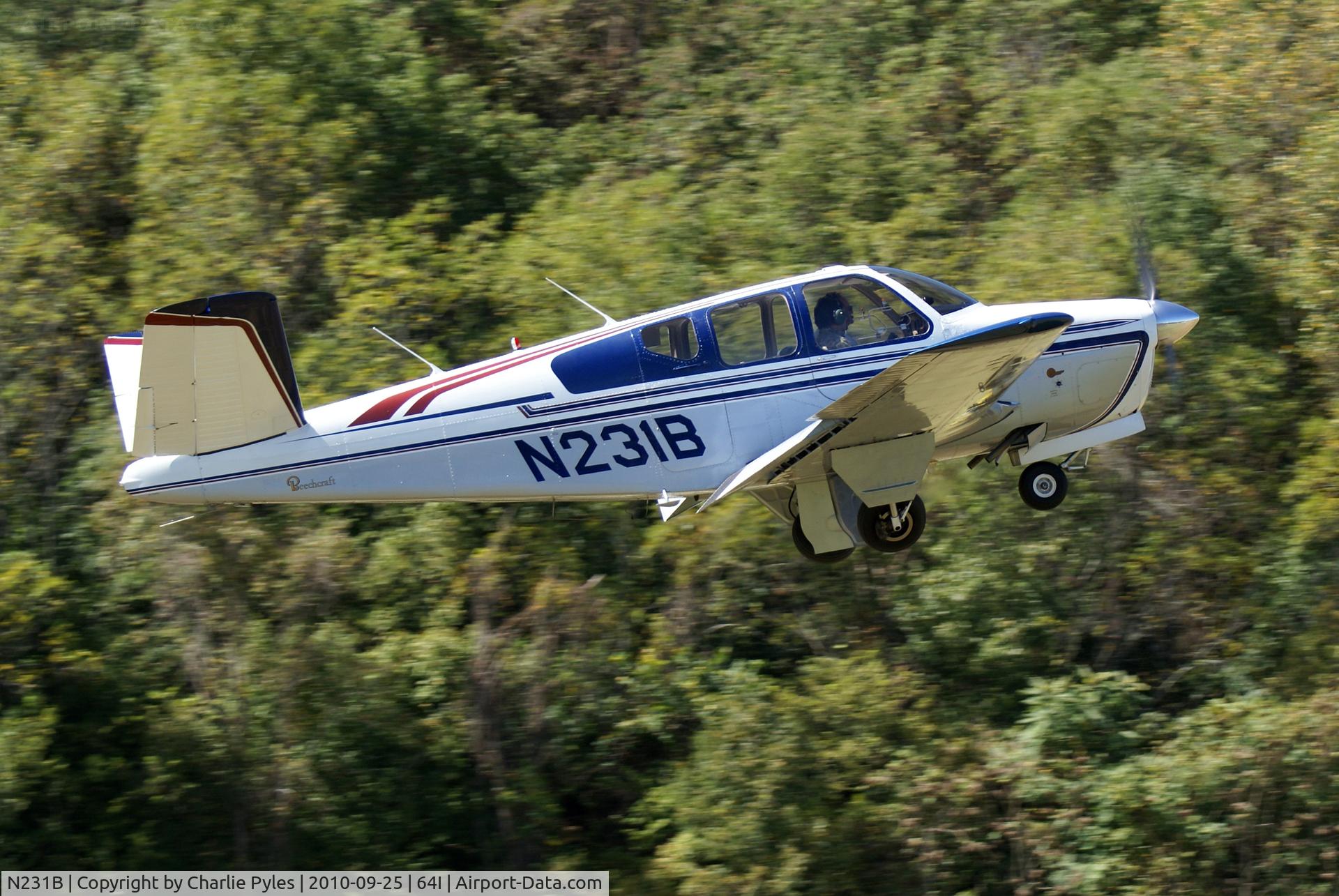 N231B, 1956 Beech G35 Bonanza C/N D-4651, First shot of this Bonanza on A=D.com.