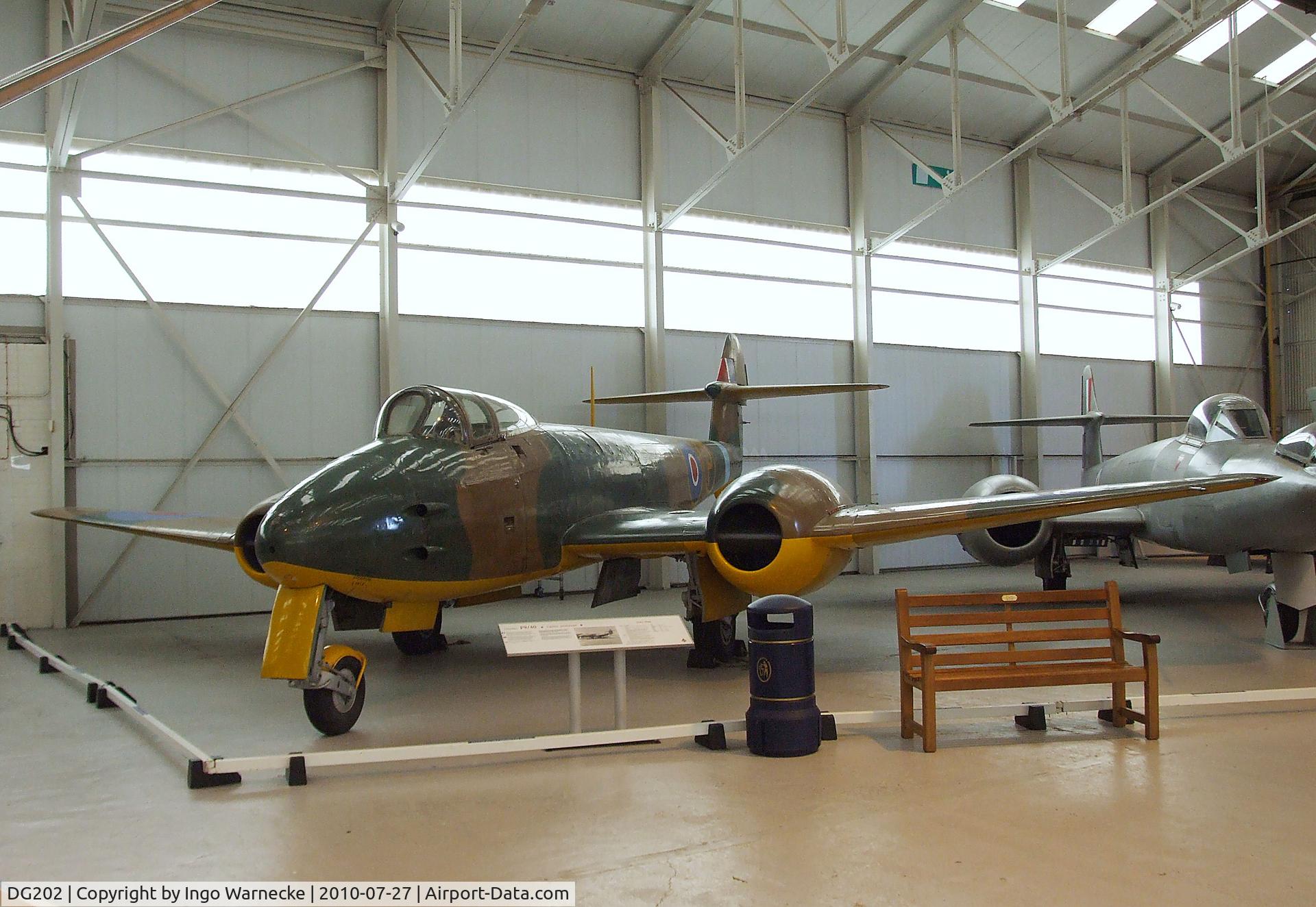 DG202, Gloster Meteor F.9/40 C/N Not found DG202, Gloster F.9/40 Meteor Prototype at the RAF Museum, Cosford