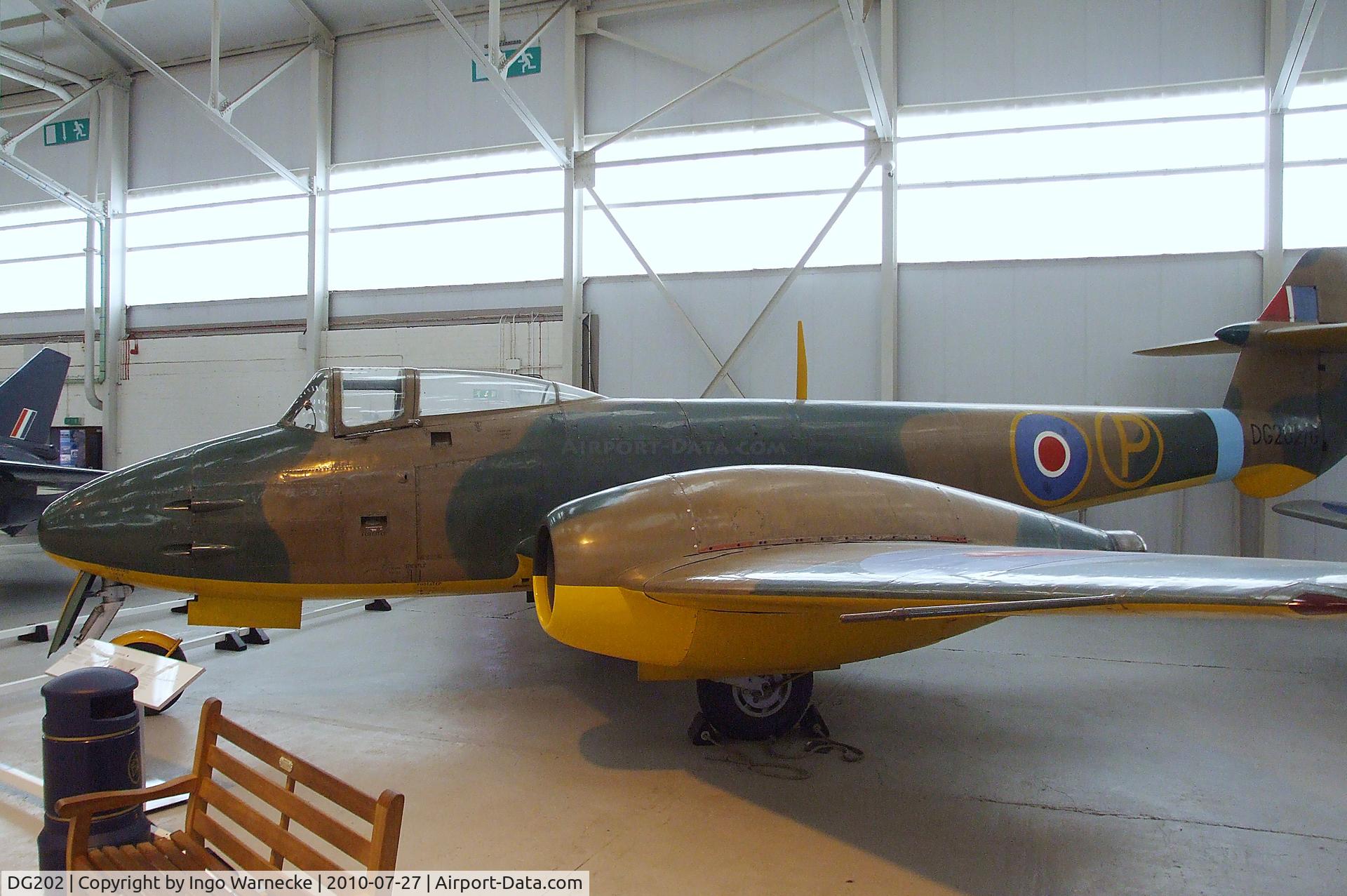 DG202, Gloster Meteor F.9/40 C/N Not found DG202, Gloster F.9/40 Meteor Prototype at the RAF Museum, Cosford