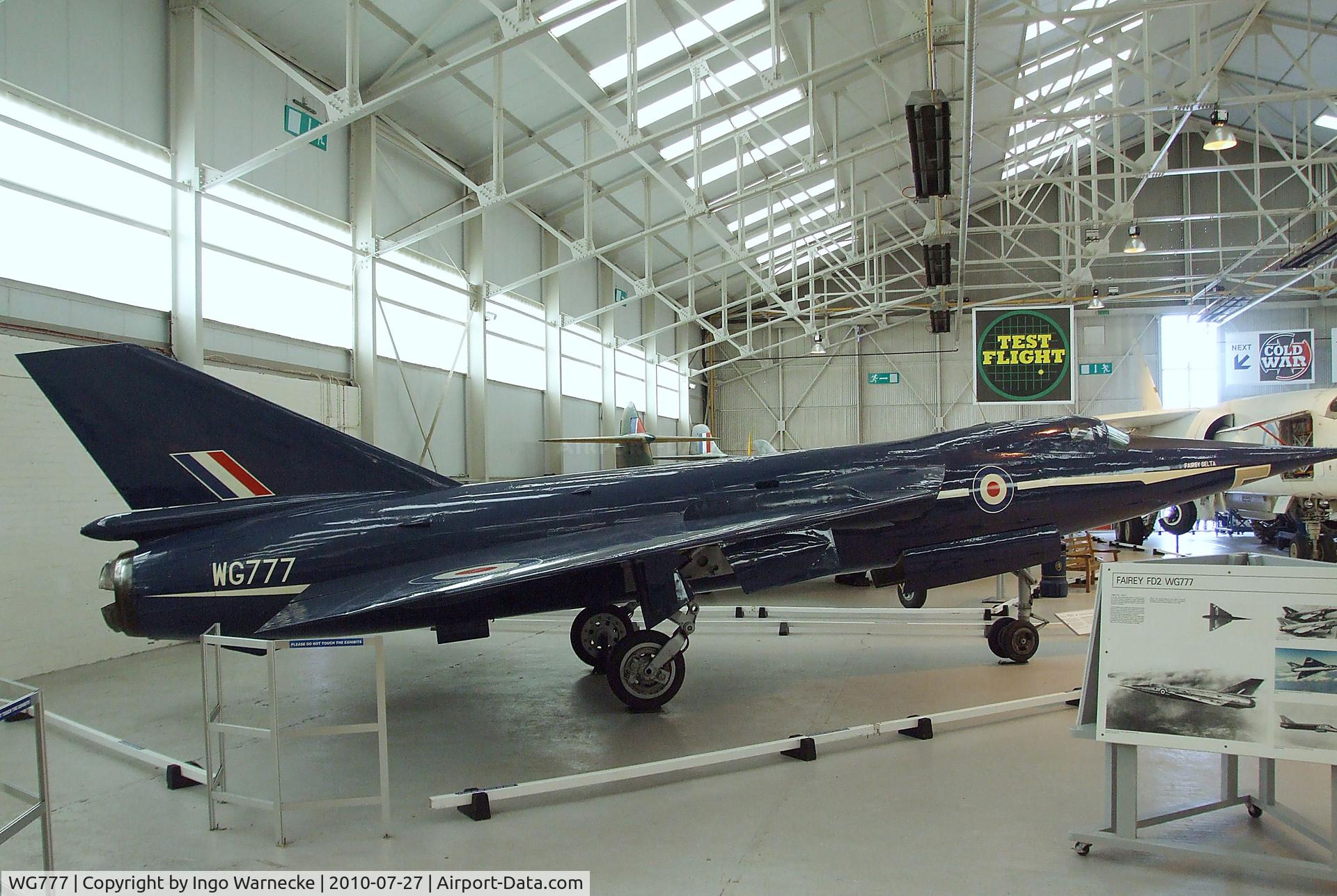 WG777, 1956 Fairey Delta FD2 C/N F9422, Fairey Delta FD2 at the RAF Museum, Cosford