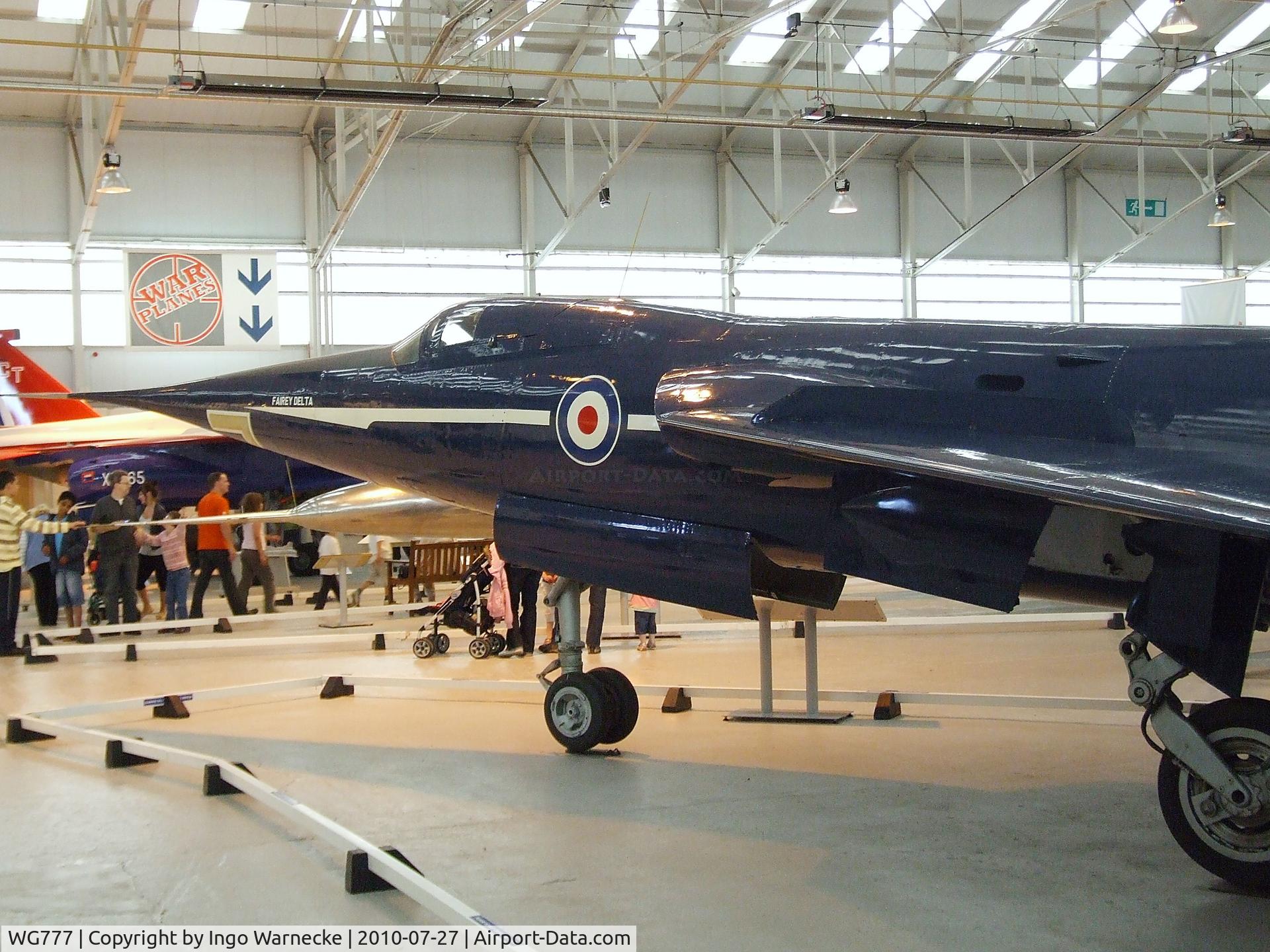 WG777, 1956 Fairey Delta FD2 C/N F9422, Fairey Delta FD2 at the RAF Museum, Cosford