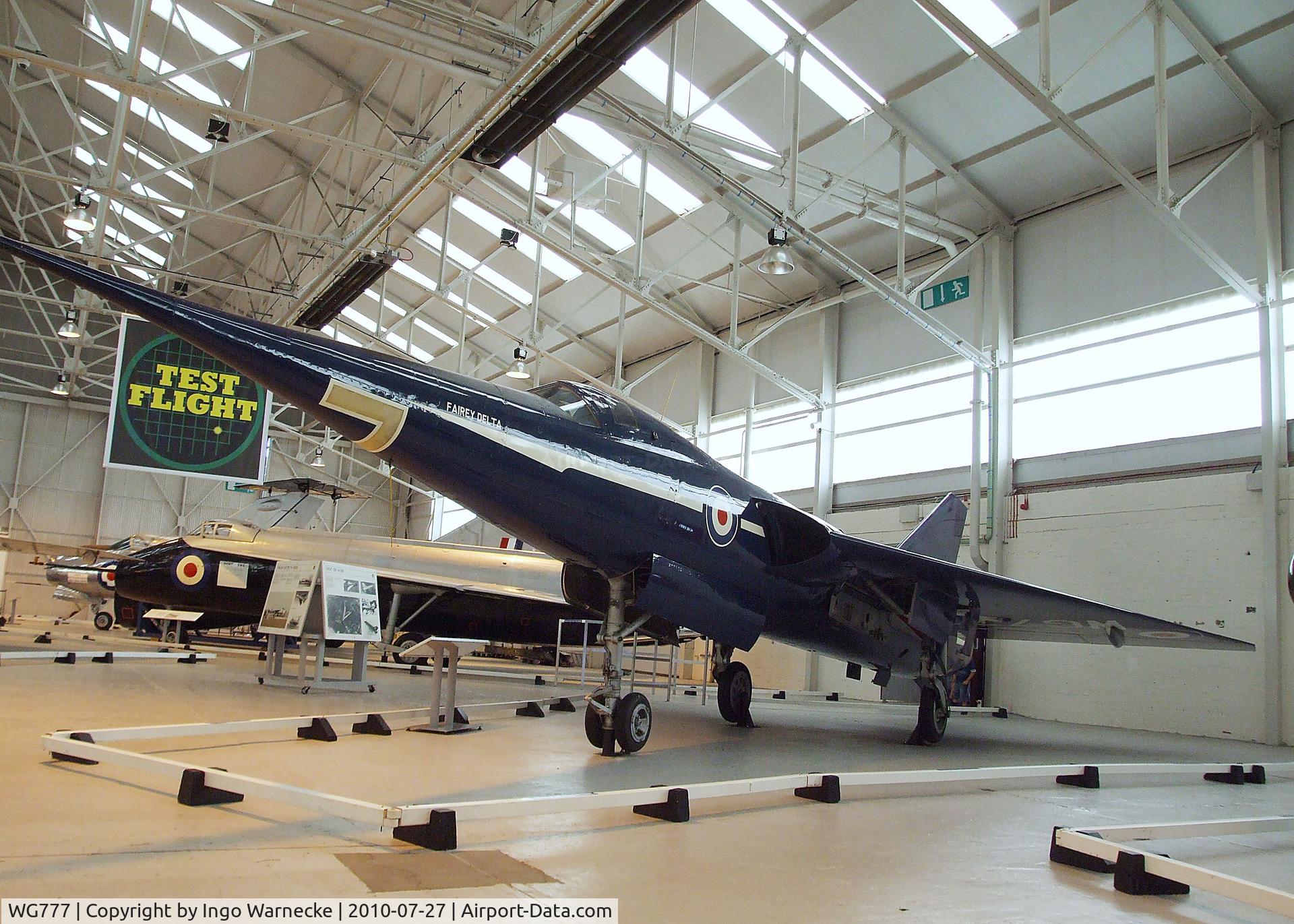 WG777, 1956 Fairey Delta FD2 C/N F9422, Fairey Delta FD2 at the RAF Museum, Cosford