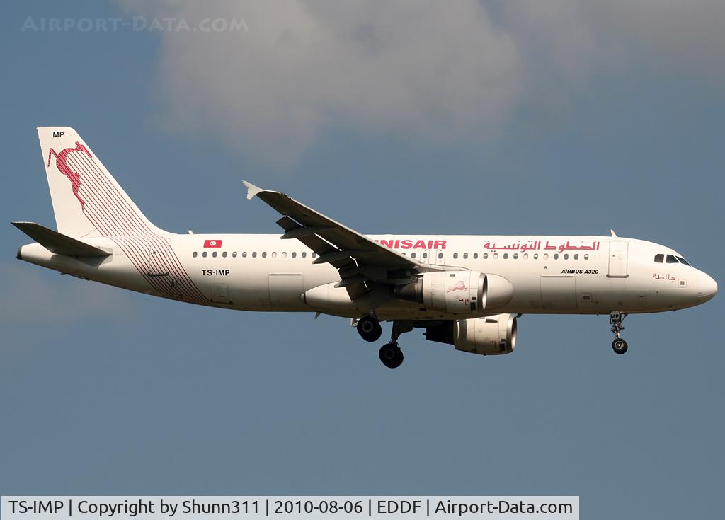 TS-IMP, 2002 Airbus A320-211 C/N 1700, Landing rwy 07L