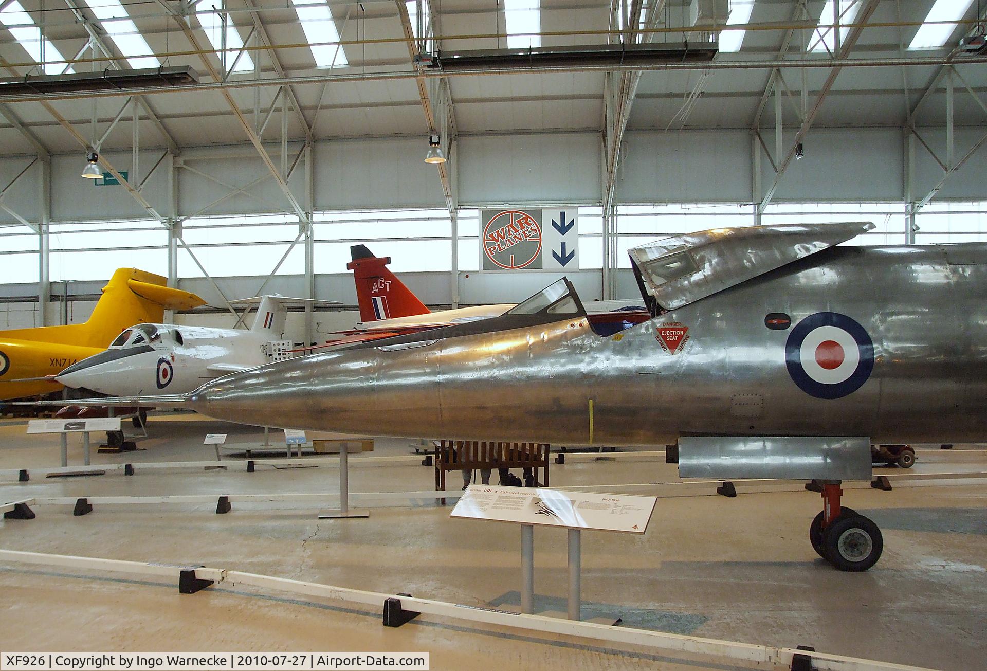 XF926, 1963 Bristol 188 C/N 13519, Bristol 188 at the RAF Museum, Cosford