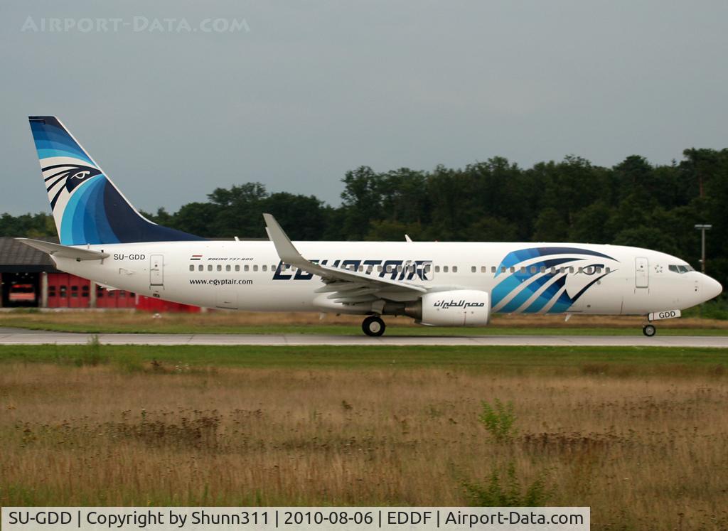 SU-GDD, 2009 Boeing 737-866 C/N 35566, Taking off rwy 18