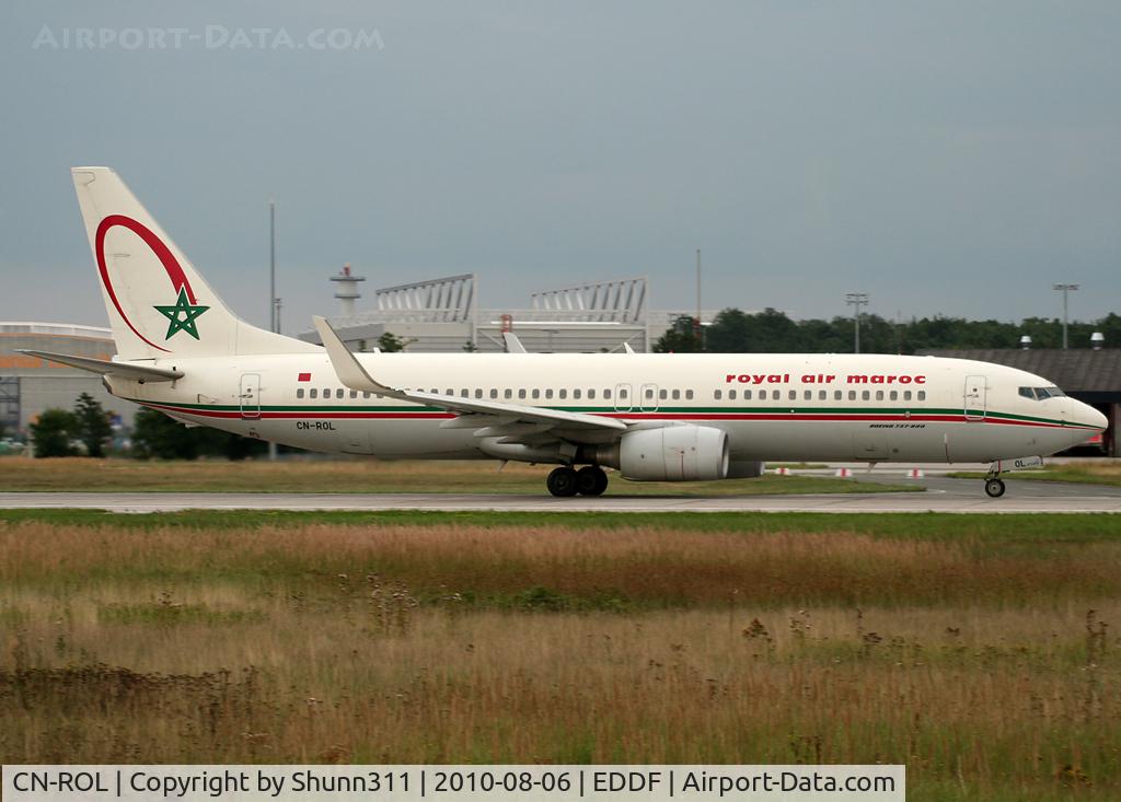 CN-ROL, 2007 Boeing 737-8B6 C/N 33065, Taking off rwy 18
