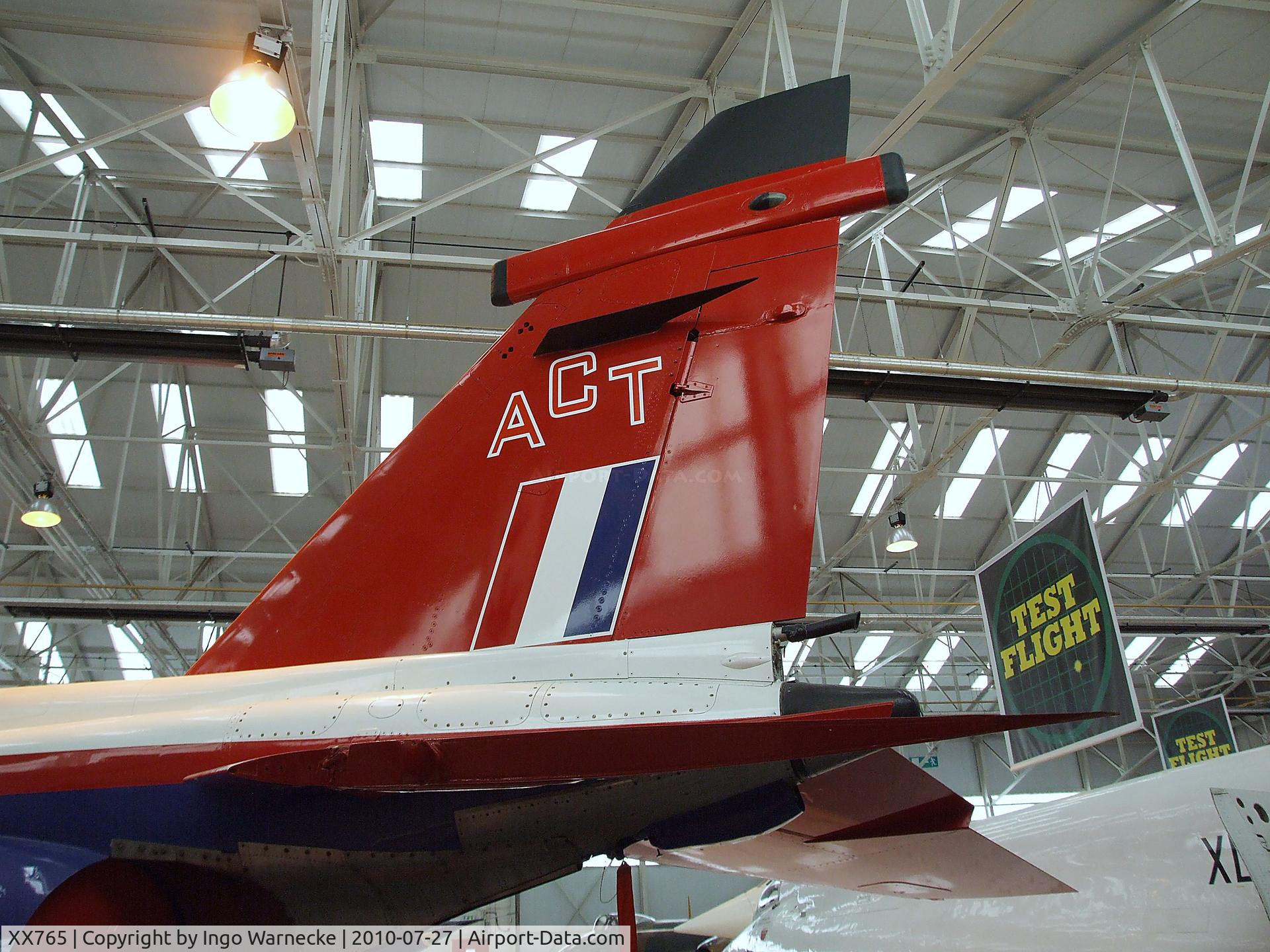 XX765, 1975 Sepecat Jaguar GR.3A C/N S.62, SEPECAT Jaguar ACT (Active Control Technology research aircraft for Fly-by-wire technology) at the RAF Museum, Cosford