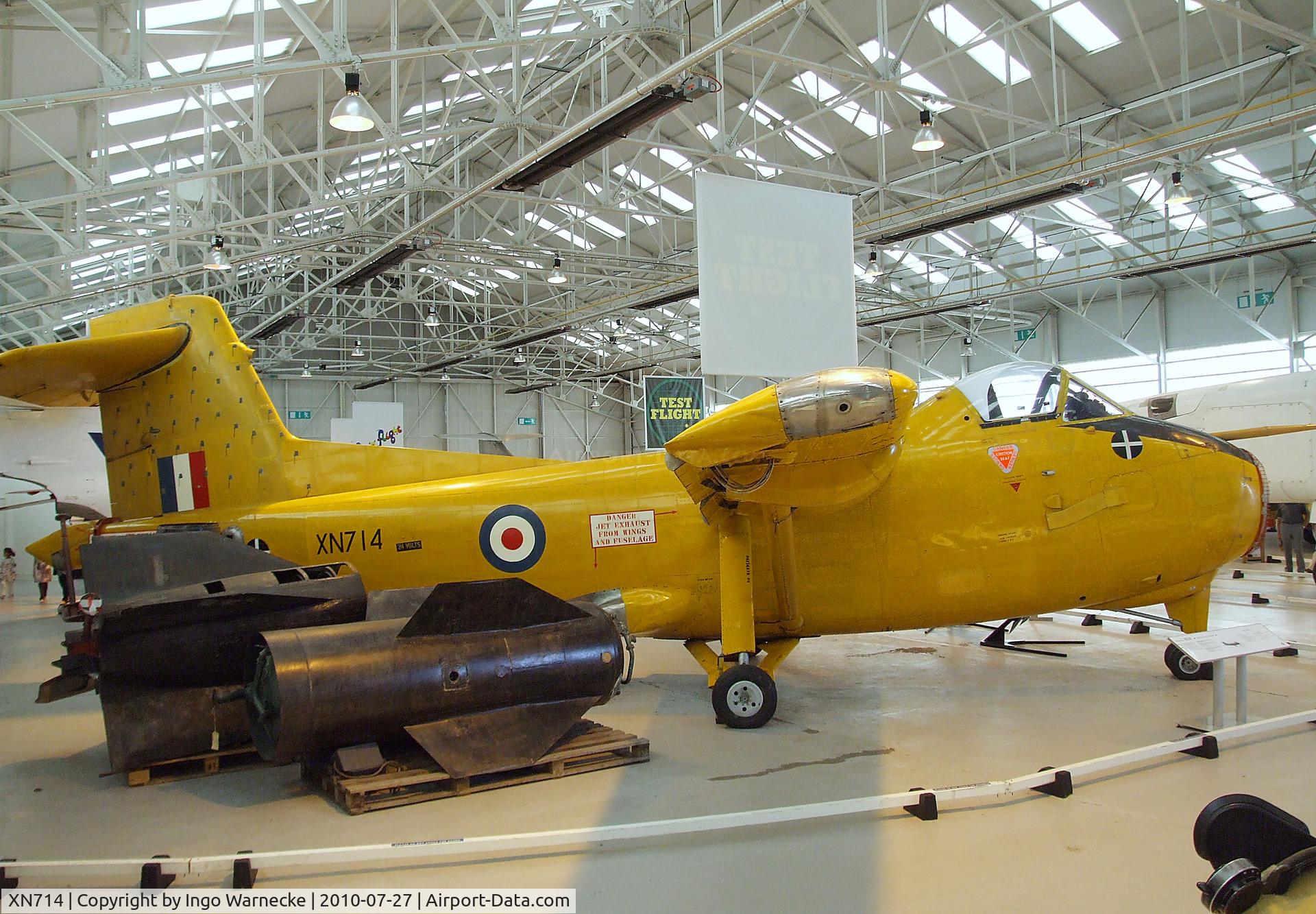 XN714, 1963 Hunting H.126 C/N H1-1, Hunting H.126 at the RAF Museum, Cosford