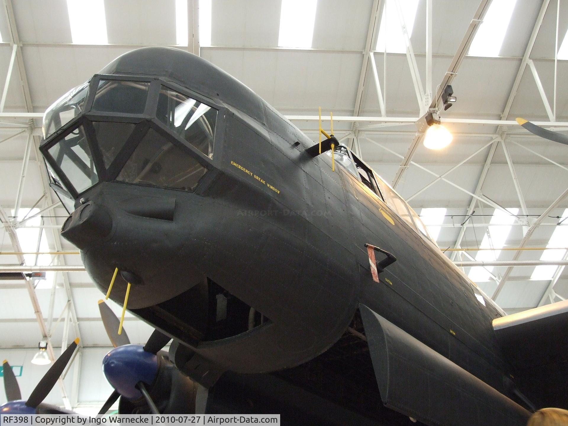 RF398, 1945 Avro 694 Lincoln B.2 C/N Not found RF398, Avro Lincoln B2 at the RAF Museum, Cosford