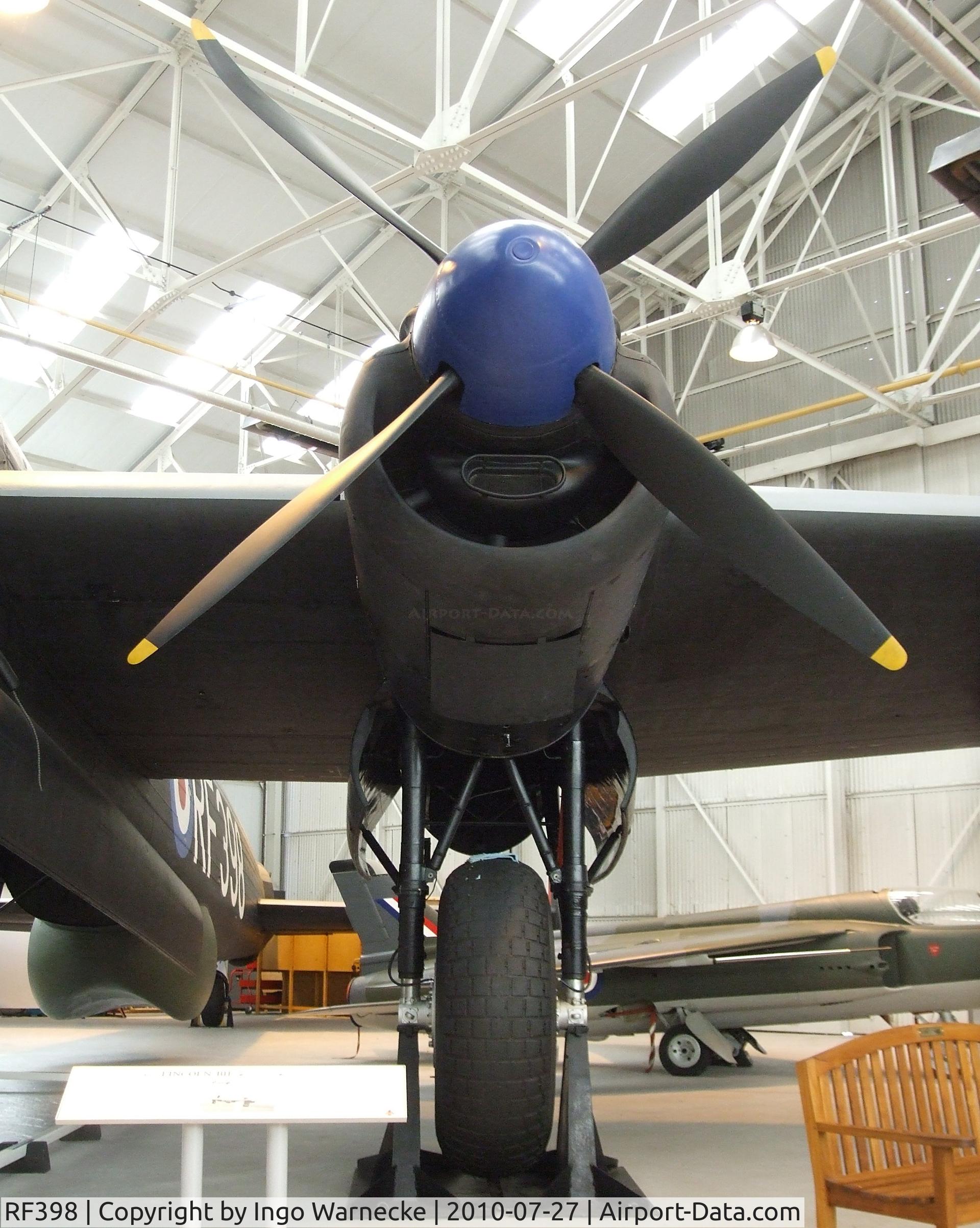 RF398, 1945 Avro 694 Lincoln B.2 C/N Not found RF398, Avro Lincoln B2 at the RAF Museum, Cosford