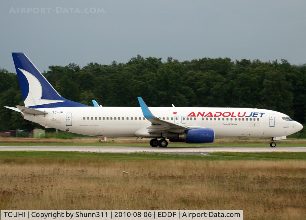 TC-JHI, 2007 Boeing 737-8FH C/N 35092, Taking off rwy 18