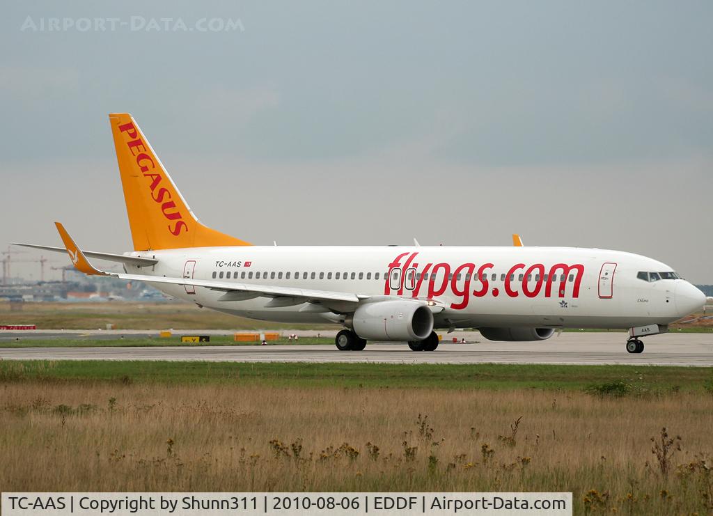 TC-AAS, 2010 Boeing 737-82R C/N 40871, Taking off rwy 18