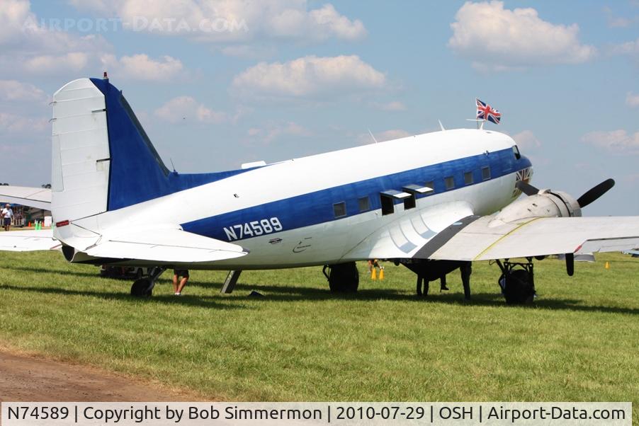N74589, 1943 Douglas DC3C-S1C3G (C-47A) C/N 9926, Airventure 2010 - Oshkosh, Wisconsin