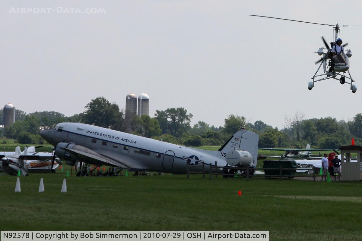 N92578, 1943 Douglas DC3C 1830-94 C/N 9028, Airventure 2010 - Oshkosh, Wisconsin
