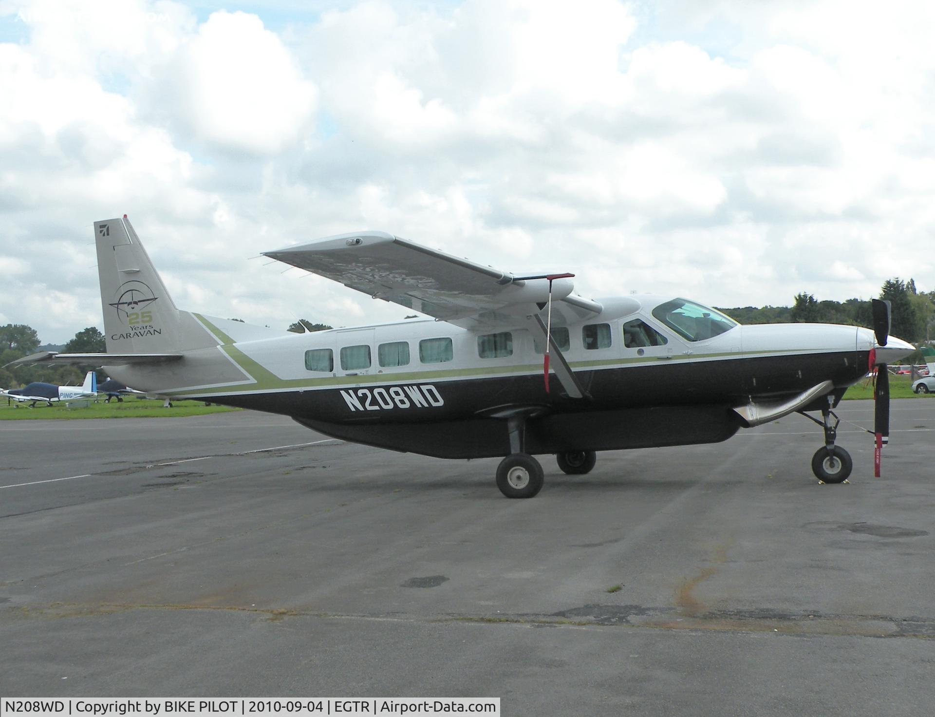 N208WD, Cessna 208B C/N 208B2167, Parked near the tower
