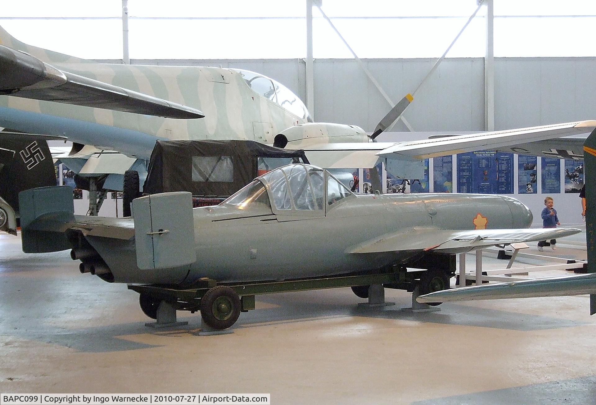 BAPC099, 1945 Yokosuka MXY-7 Ohka II C/N BAPC.099, Yokosuka MXY7 Ohka 11 at the RAF Museum, Cosford