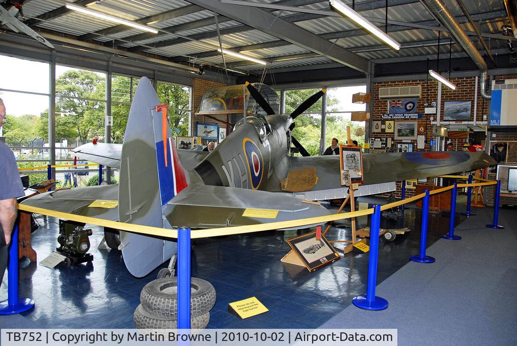 TB752, Supermarine 361 Spitfire LF.XVIe C/N CBAF.IX.4113, VIEW FROM THE REAR.
MANSTON, KENT, ENGLAND.