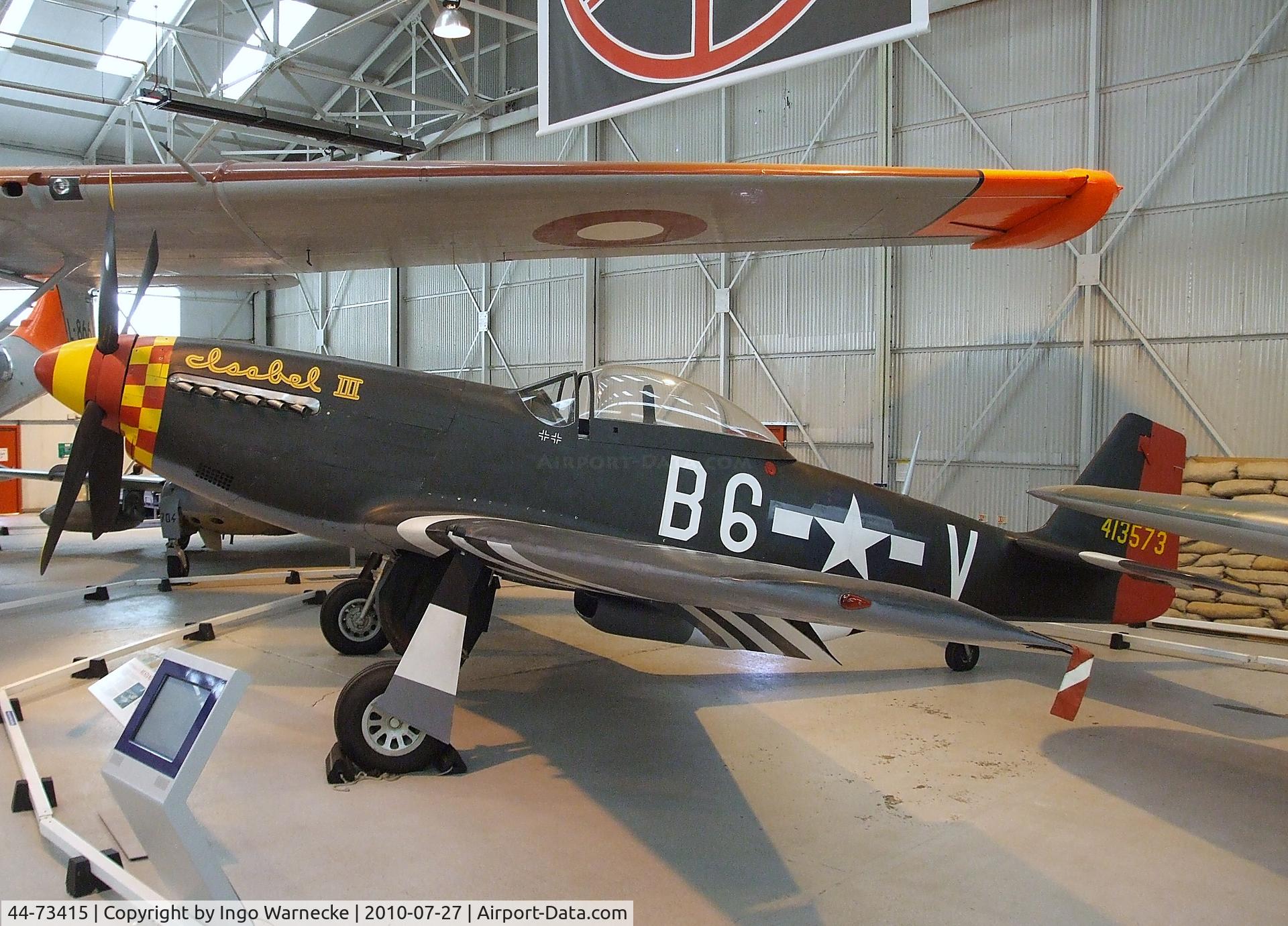 44-73415, 1945 North American P-51D Mustang C/N 122-39874, North American P-51D-25-NA Mustang at the RAF Museum, Cosford