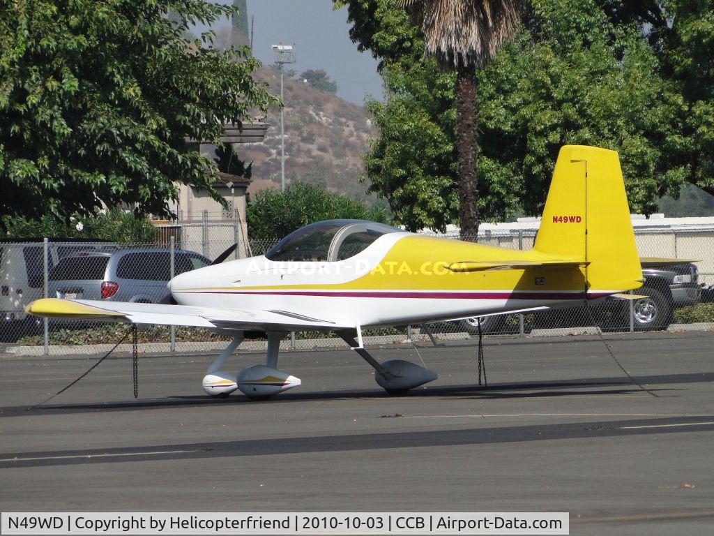 N49WD, 2005 Vans RV-9A C/N 91016, Tied down and parked in transient parking