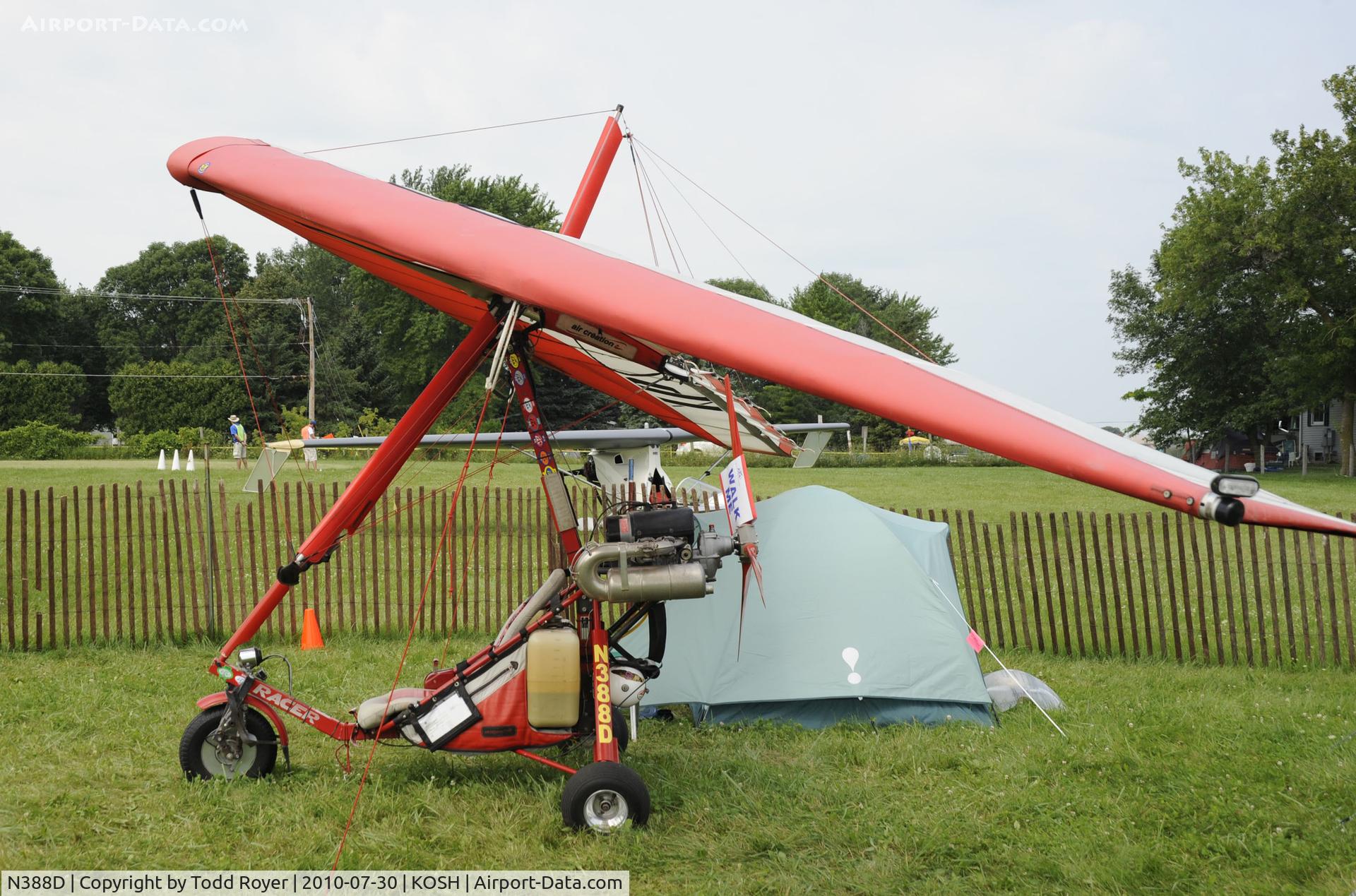 N388D, 1998 Air Creation Racer C/N A02180-2198, EAA AIRVENTURE 2010