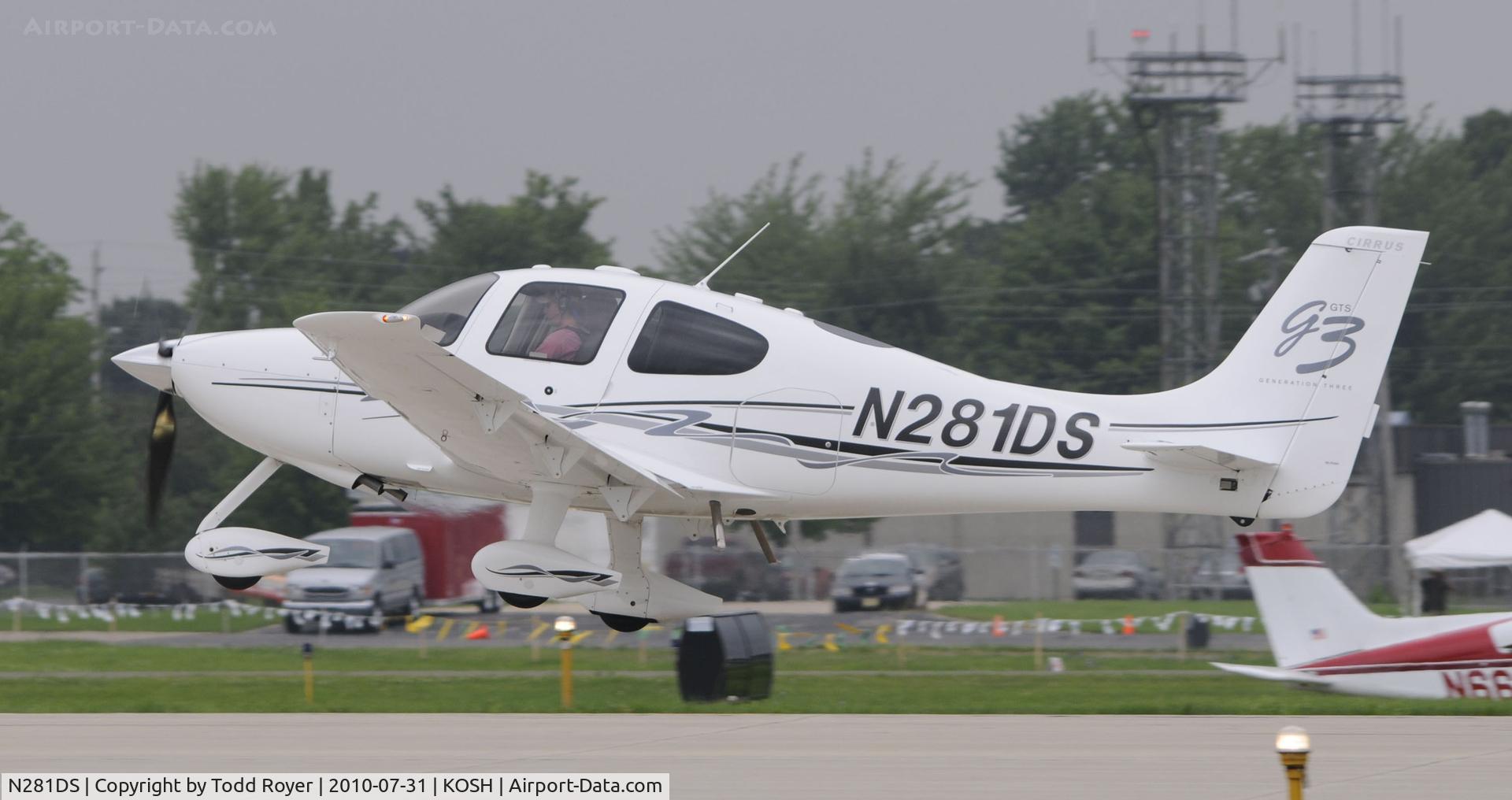 N281DS, 2007 Cirrus SR22 G3 GTS C/N 2534, EAA AIRVENTURE 2010