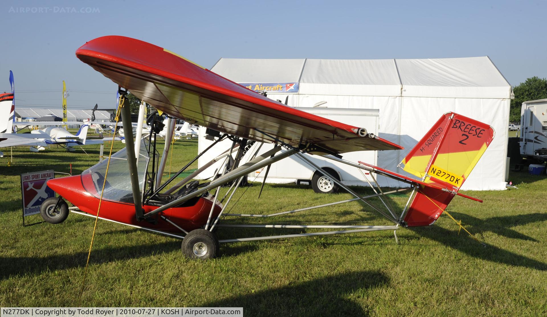 N277DK, 2002 M-Squared Breese 2 C/N 000571, EAA AIRVENTURE 2010